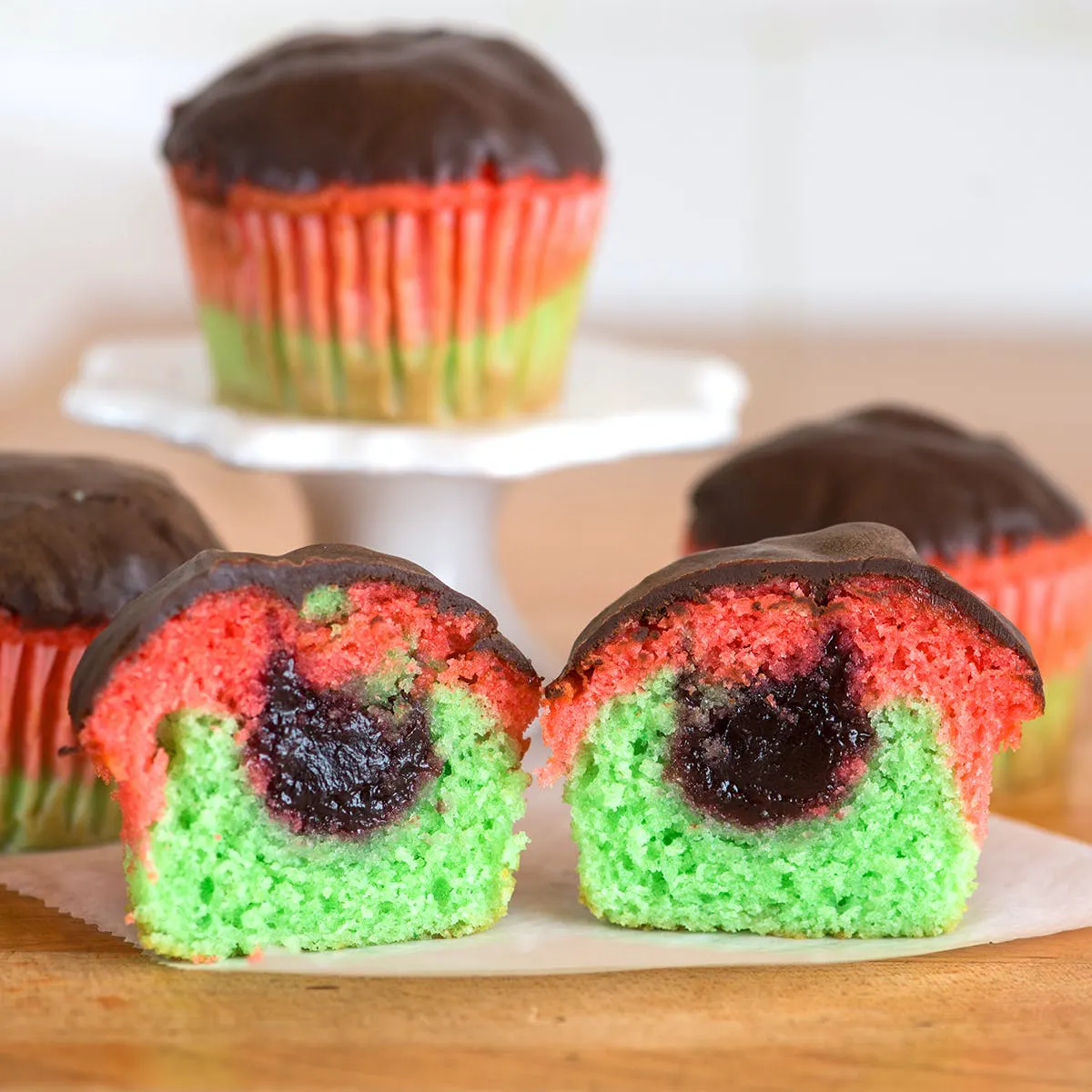 Brooklyn Cupcake - Rainbow Cookie Cupcakes - 12 Pack
