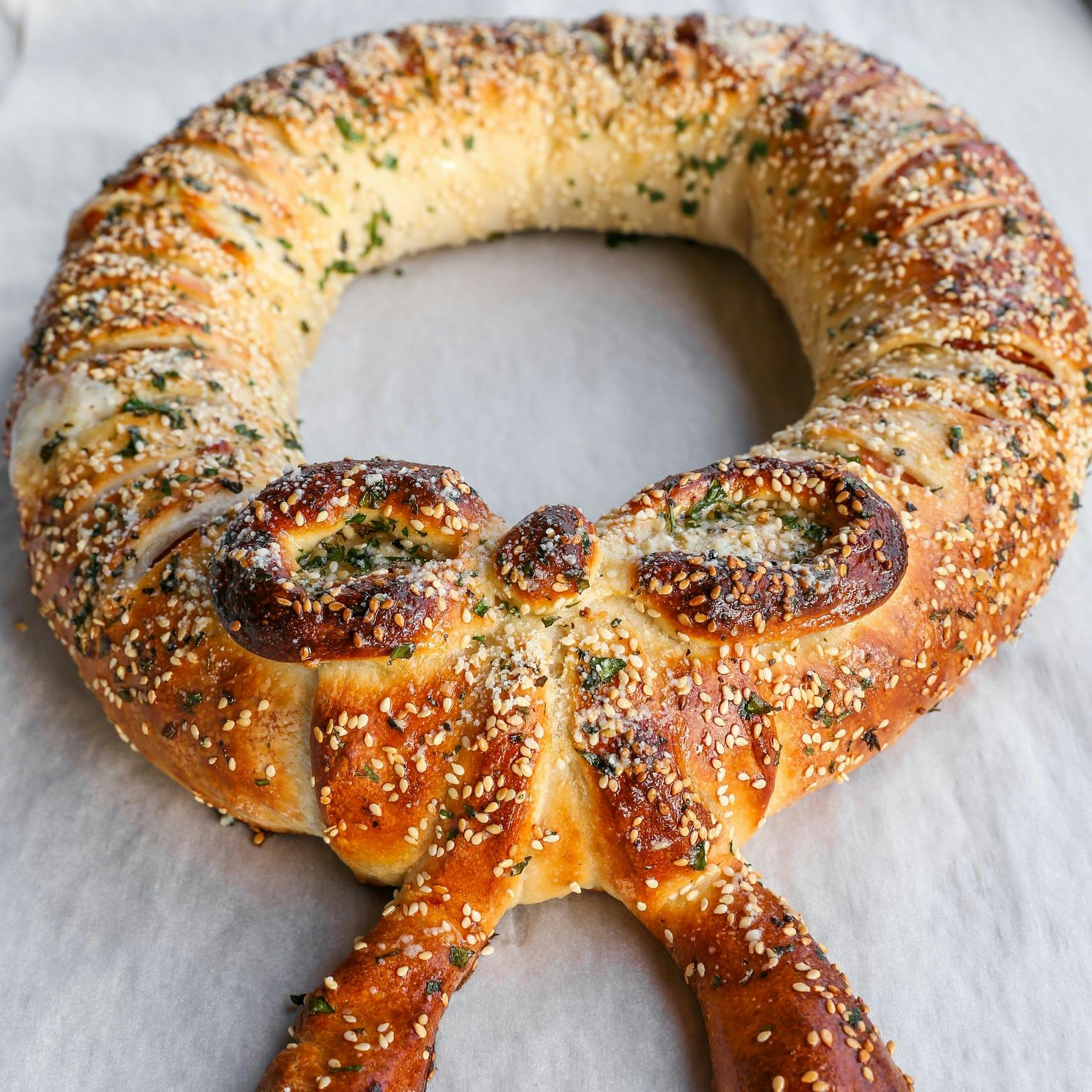 Holiday Stromboli Meat Wreath by Zoli's NY Pizza