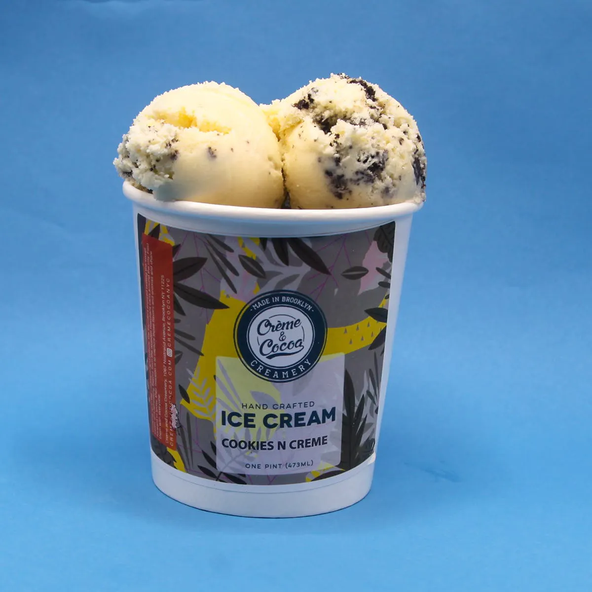 Creme and Cocoa Creamery - Cookies N Creme Ice Cream - 4 Pints