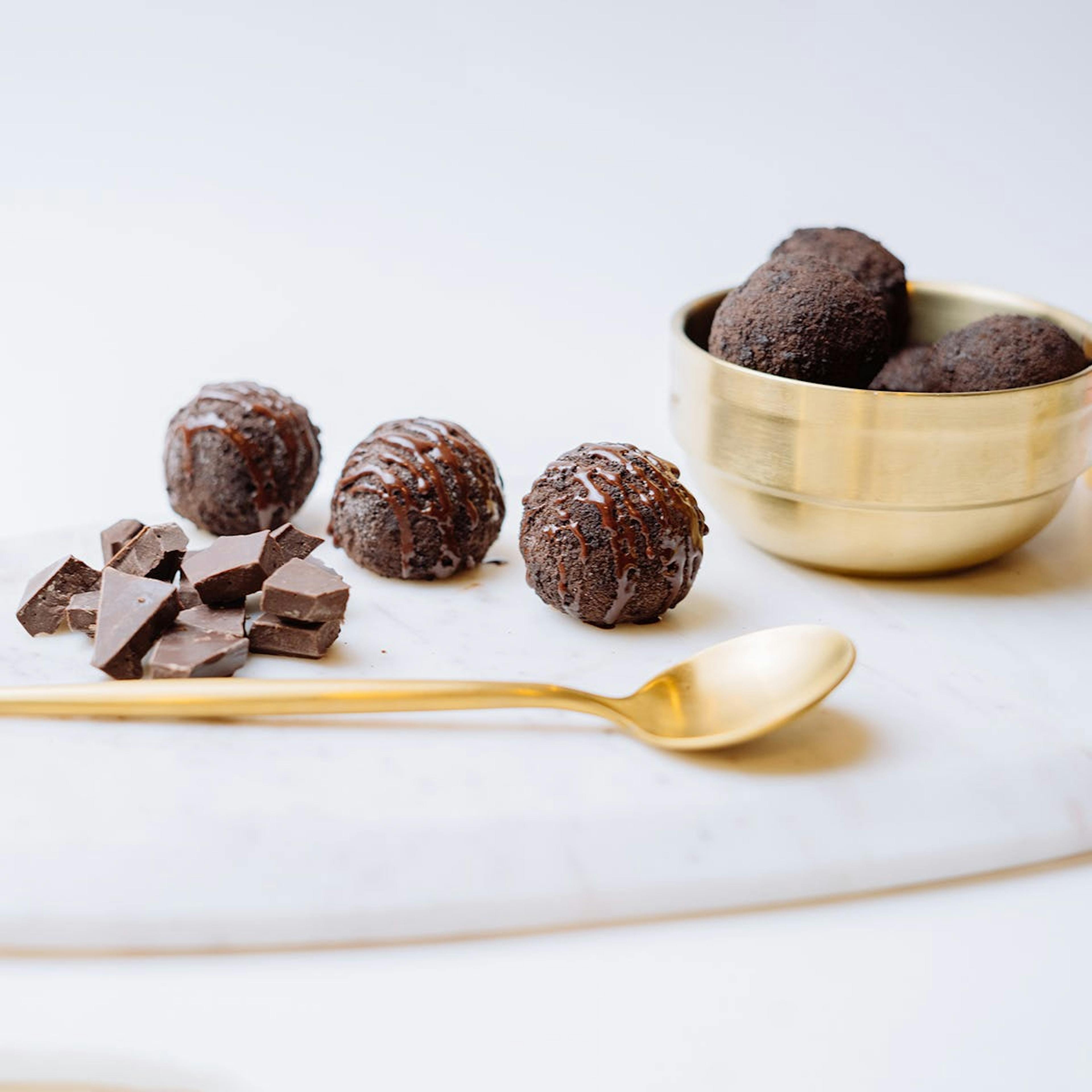 Double Chocolate Cookie Ice Crème Truffles - 24 Pack by Whipped Urban Dessert Lab