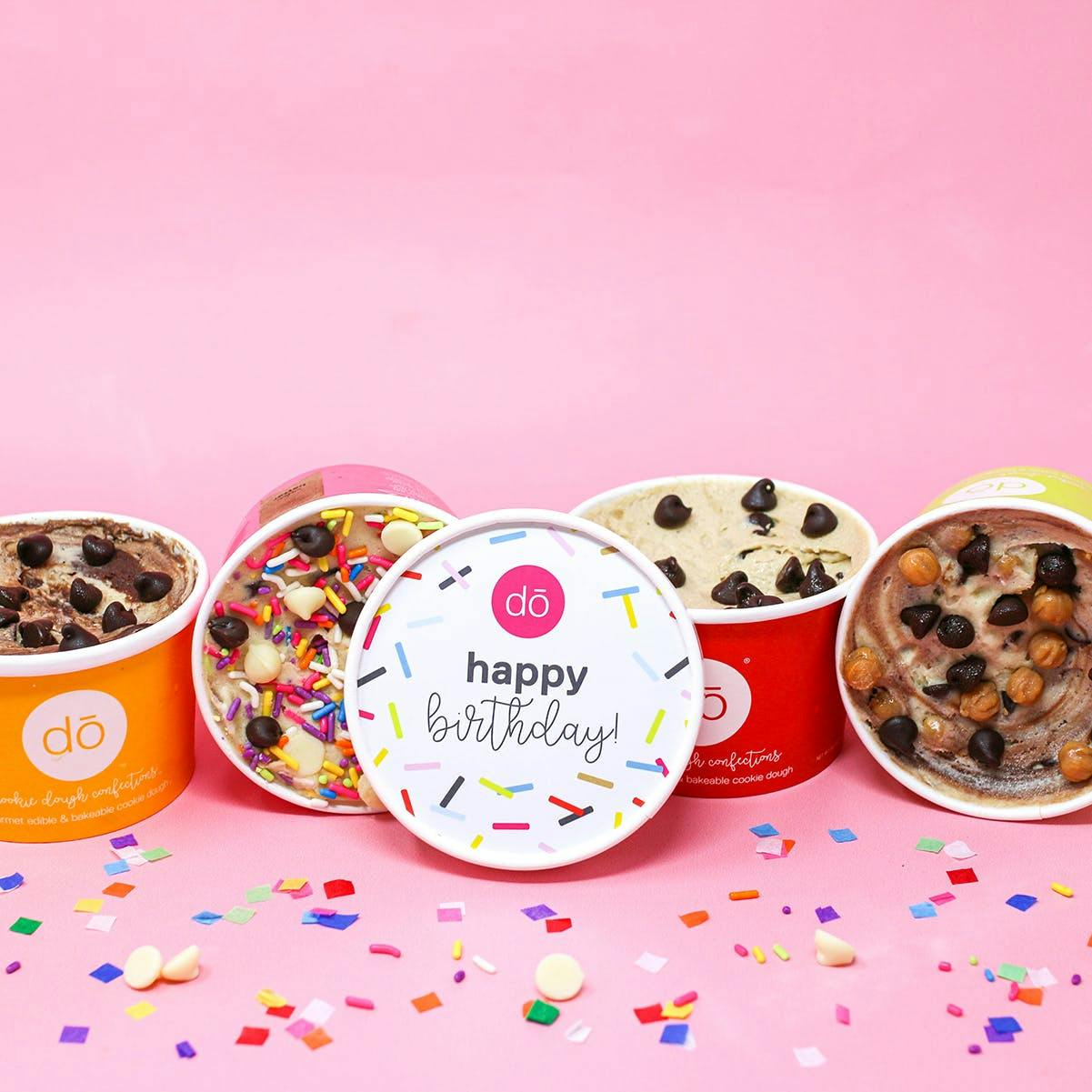 Birthday Gift Cookie Dough 4 Pack by Cookie DŌ