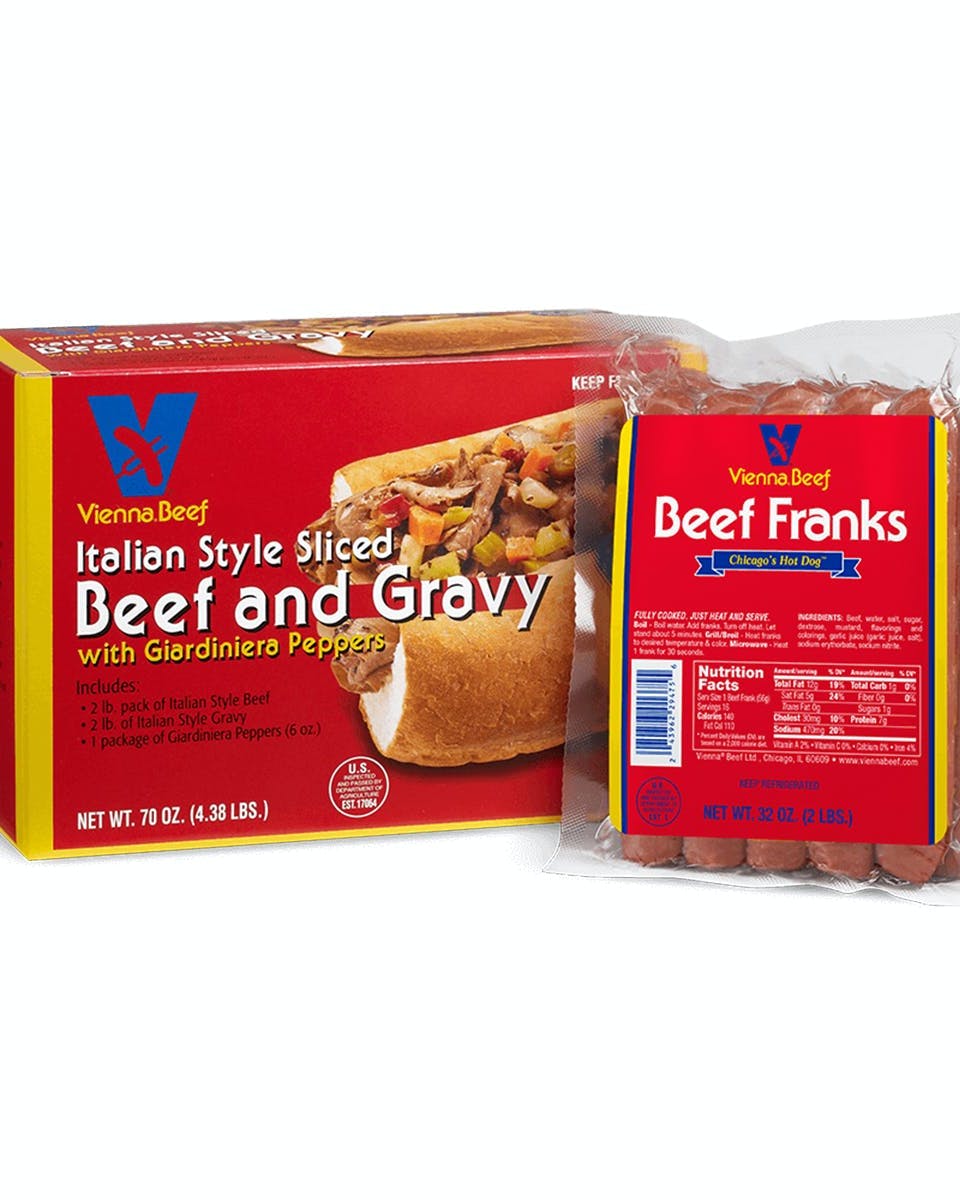 Vienna Beef Hot Dog Lovers' Hot Dog Pack 2 lbs. each (3 Pack)