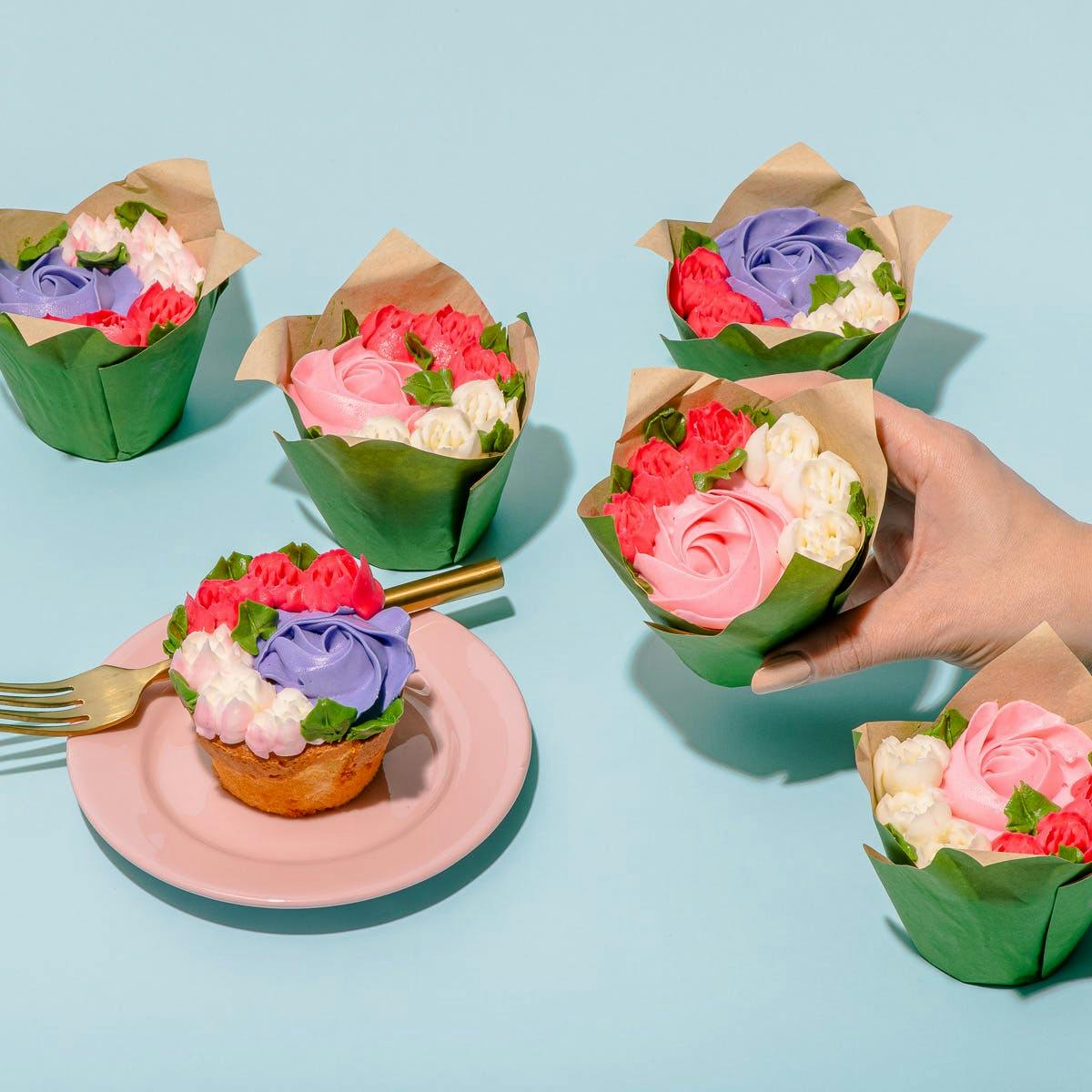 JUMBO Flower Cupcakes delivered