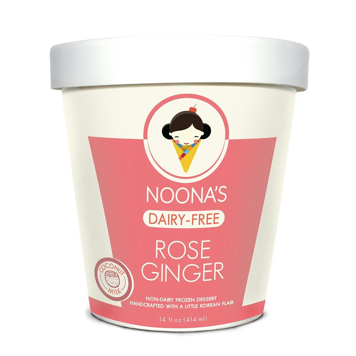 Vegan Rose Ginger Ice Cream - 4 Pints by Noona's Ice Cream