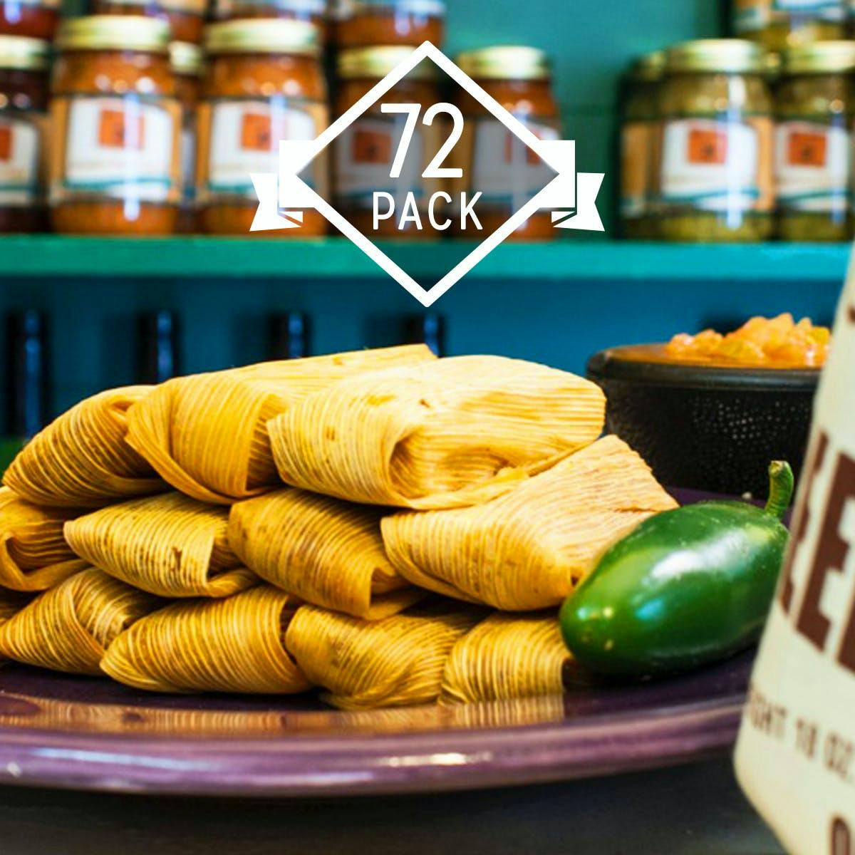 Texas Tamales Variety PLUS - 72 Pack by Texas Tamale Company