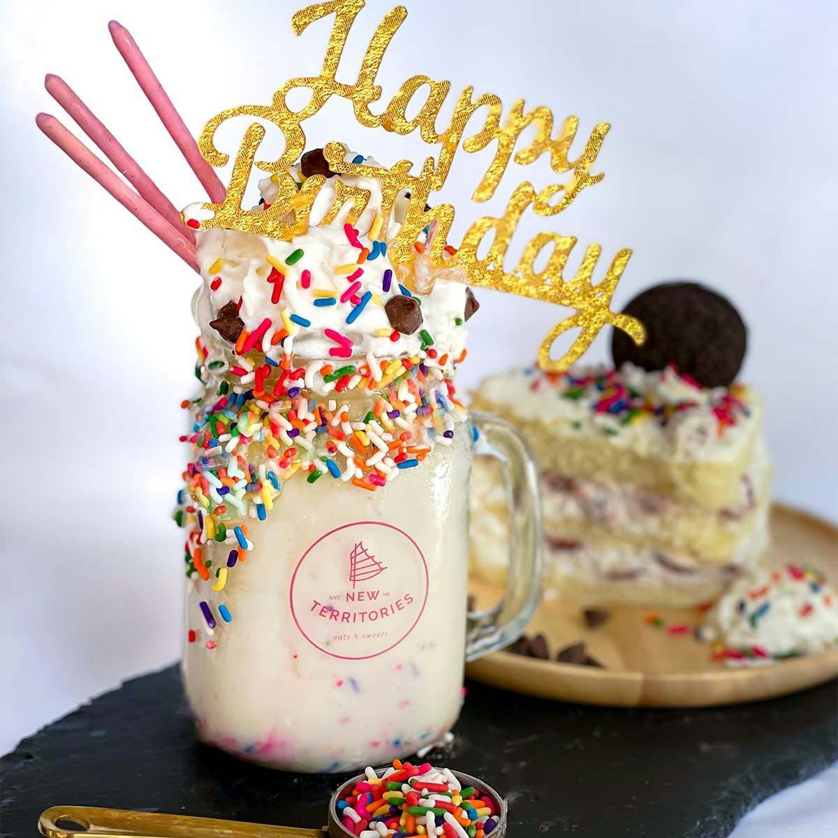 It's Your Birthday Milkshake Kit for 8 by New Territories | Goldbelly