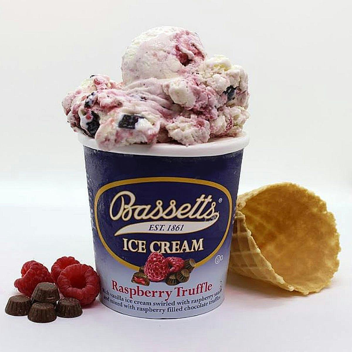 Raspberry Truffle Frozen Yogurt - Perry's Ice Cream