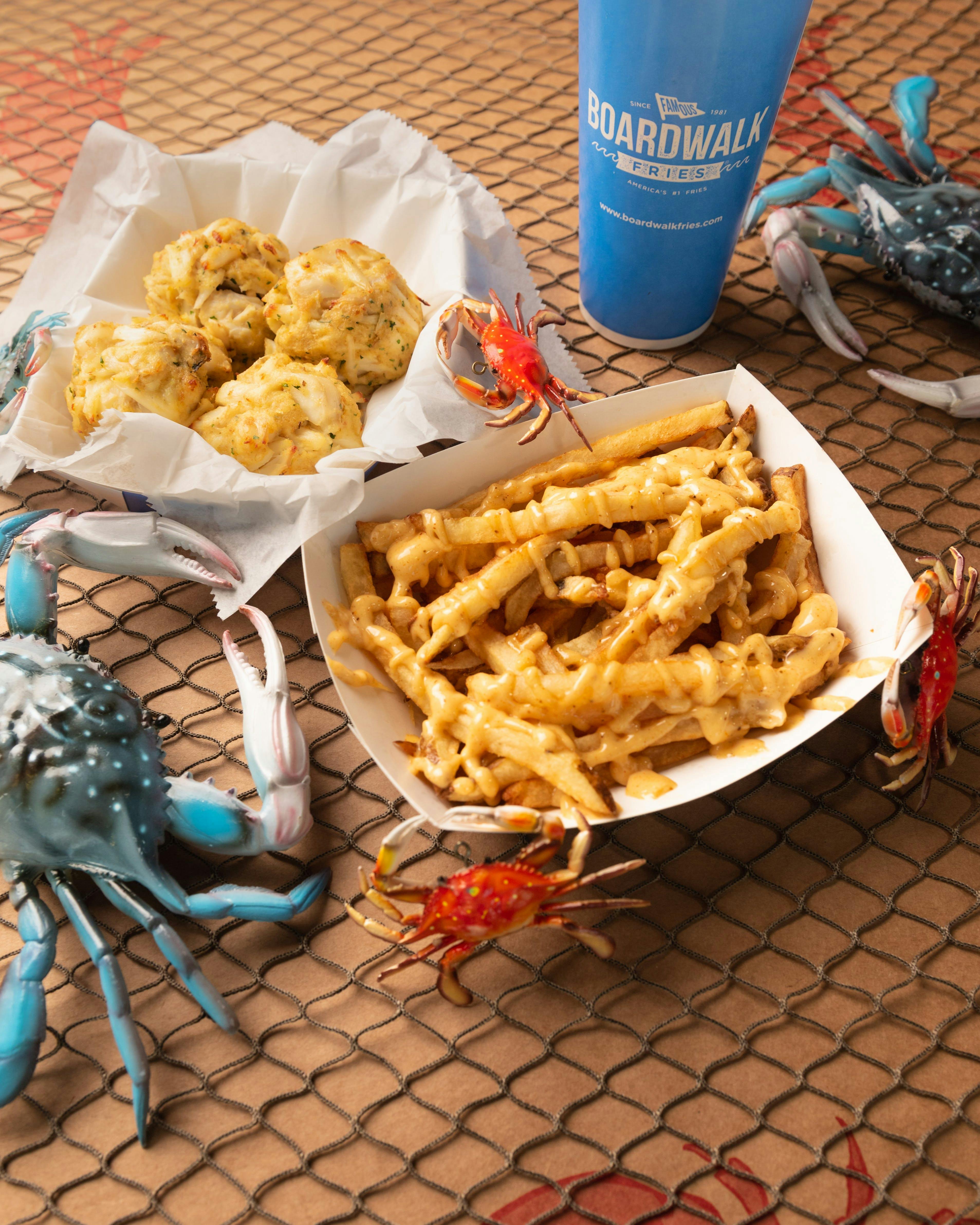 Crab Cakes + Boardwalk Fries by Angelina's Crab Cakes