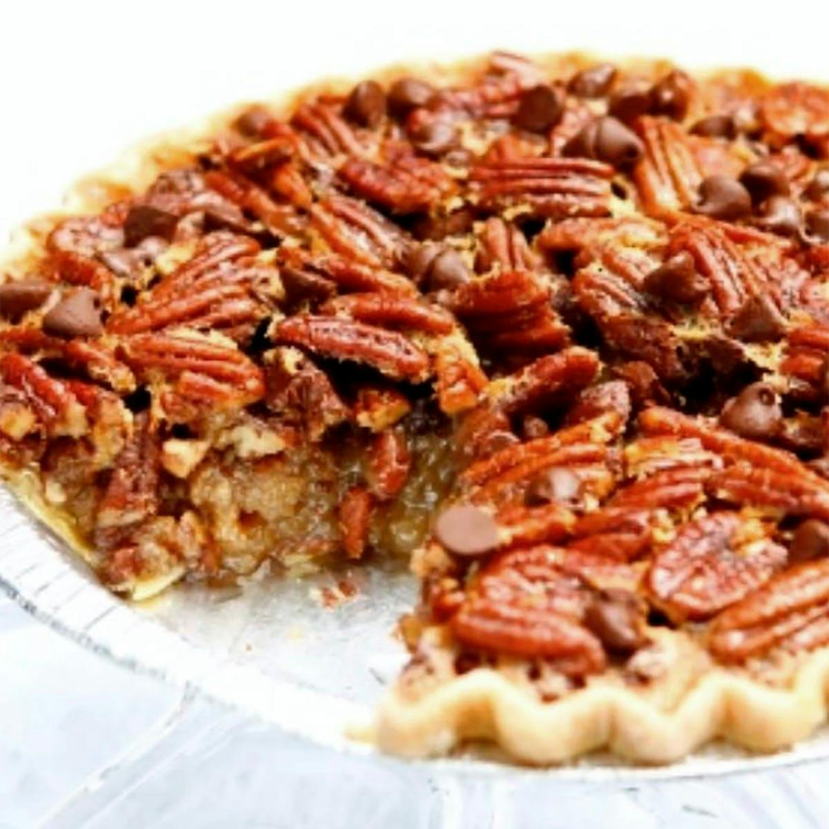 Chocolate Chip Pecan Pie by Blue Owl Bakery