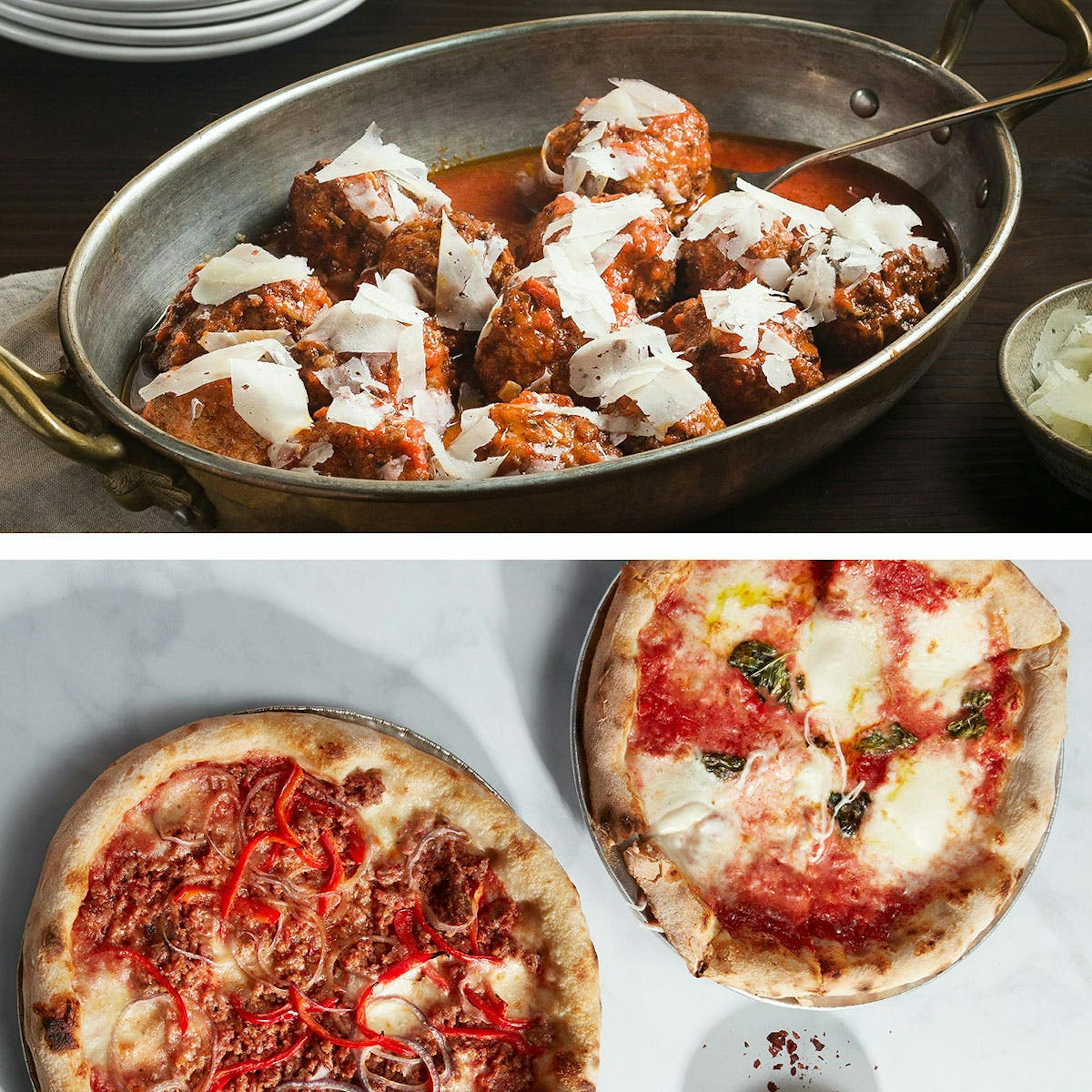 Neapolitan Pizza + Meatballs Combo Pack by Pizzeria Delfina