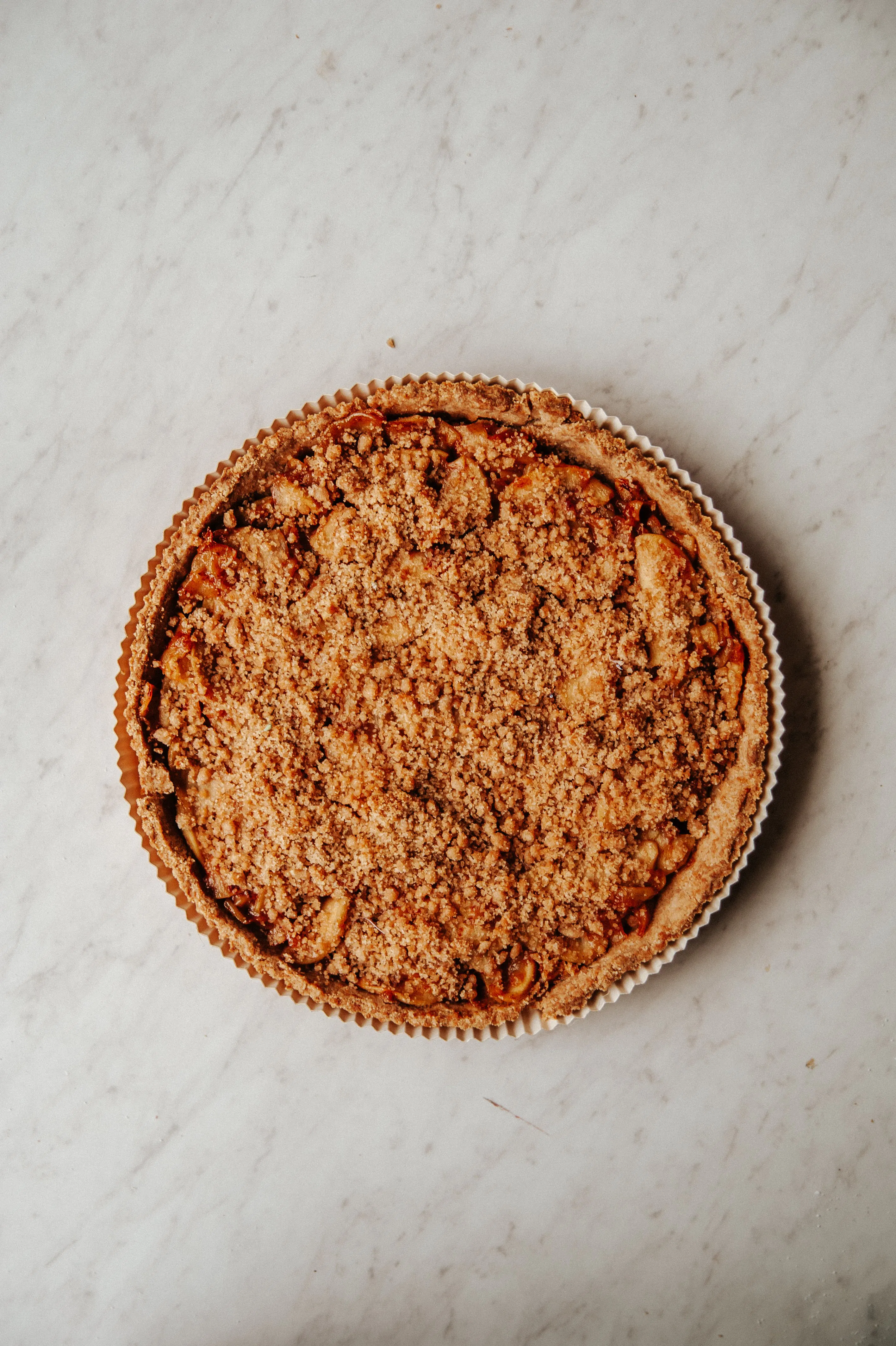 Vegan Paleo Gluten-Free Apple Crumb Pie by Sweet Laurel Bakery
