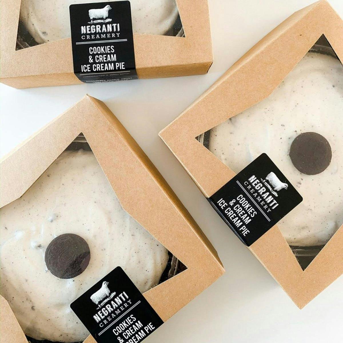 Cookies & Cream Sheep's Milk Ice Cream Pie by Negranti Creamery