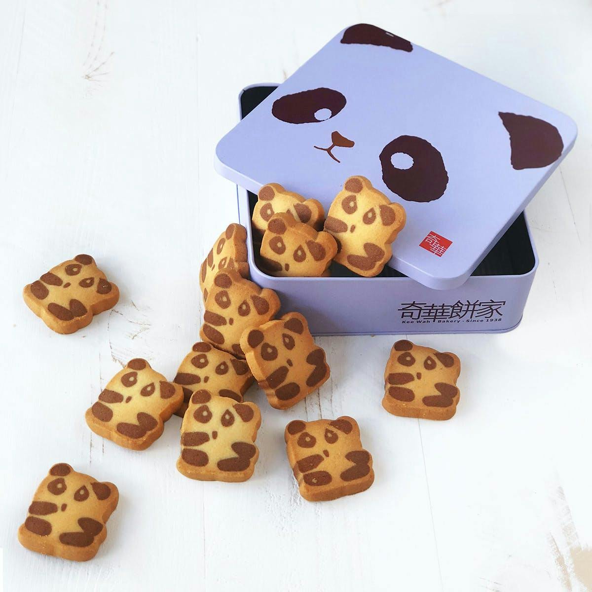 Panda & Penguin Cookie Gift Tin by Kee Wah Bakery