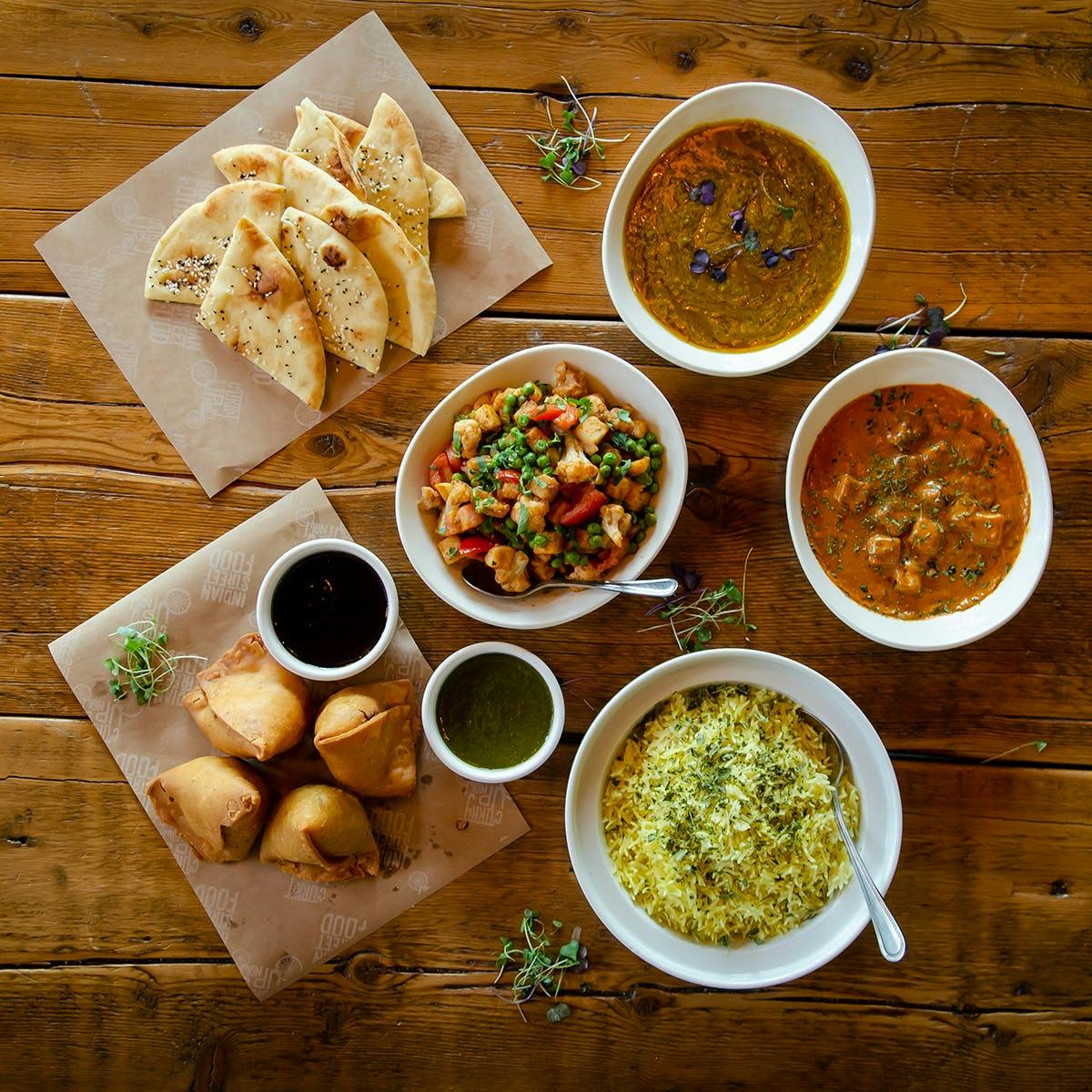 The American Punjabi Family Meal for 4 by Curry Up Now