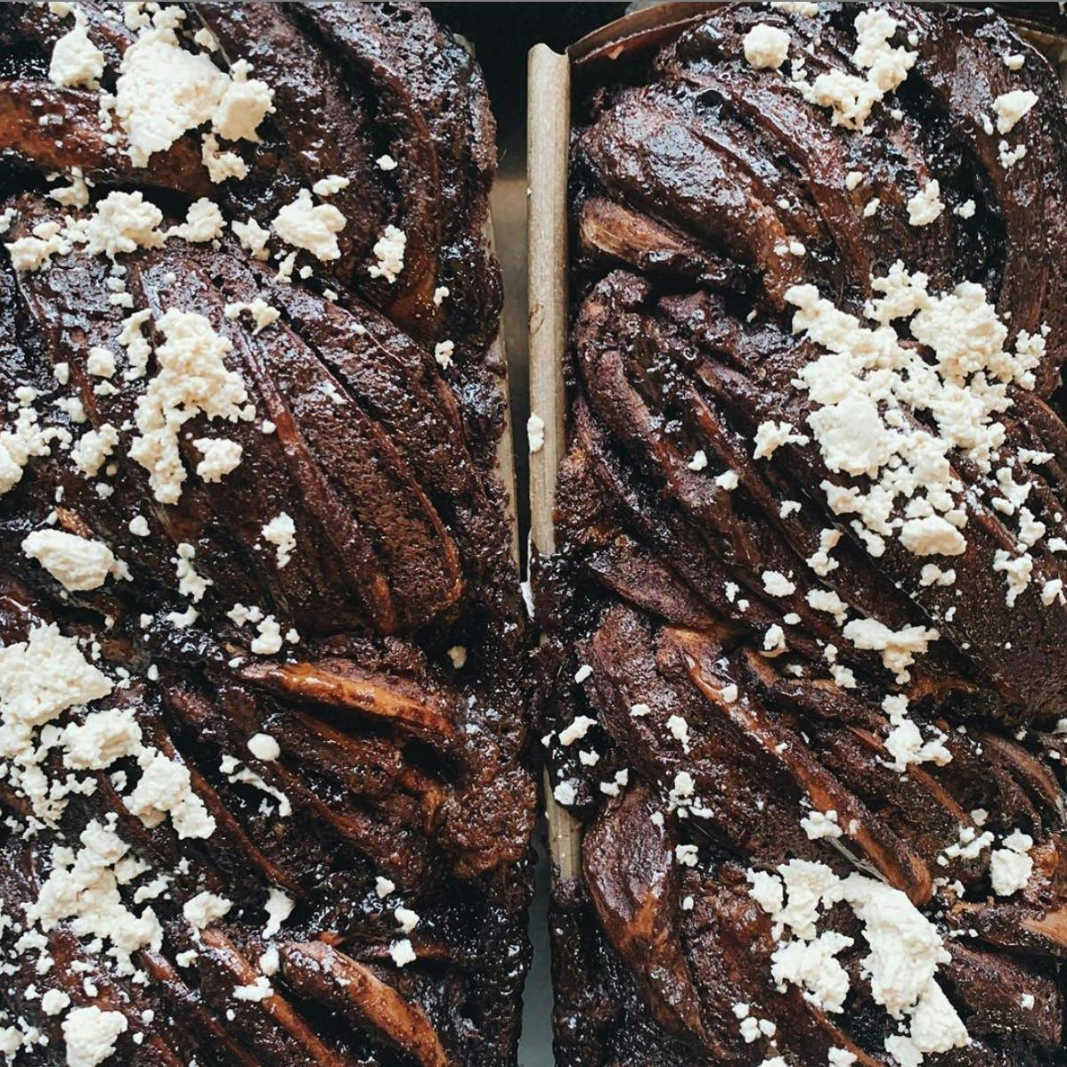 Chocolate Halva Bundt Cake