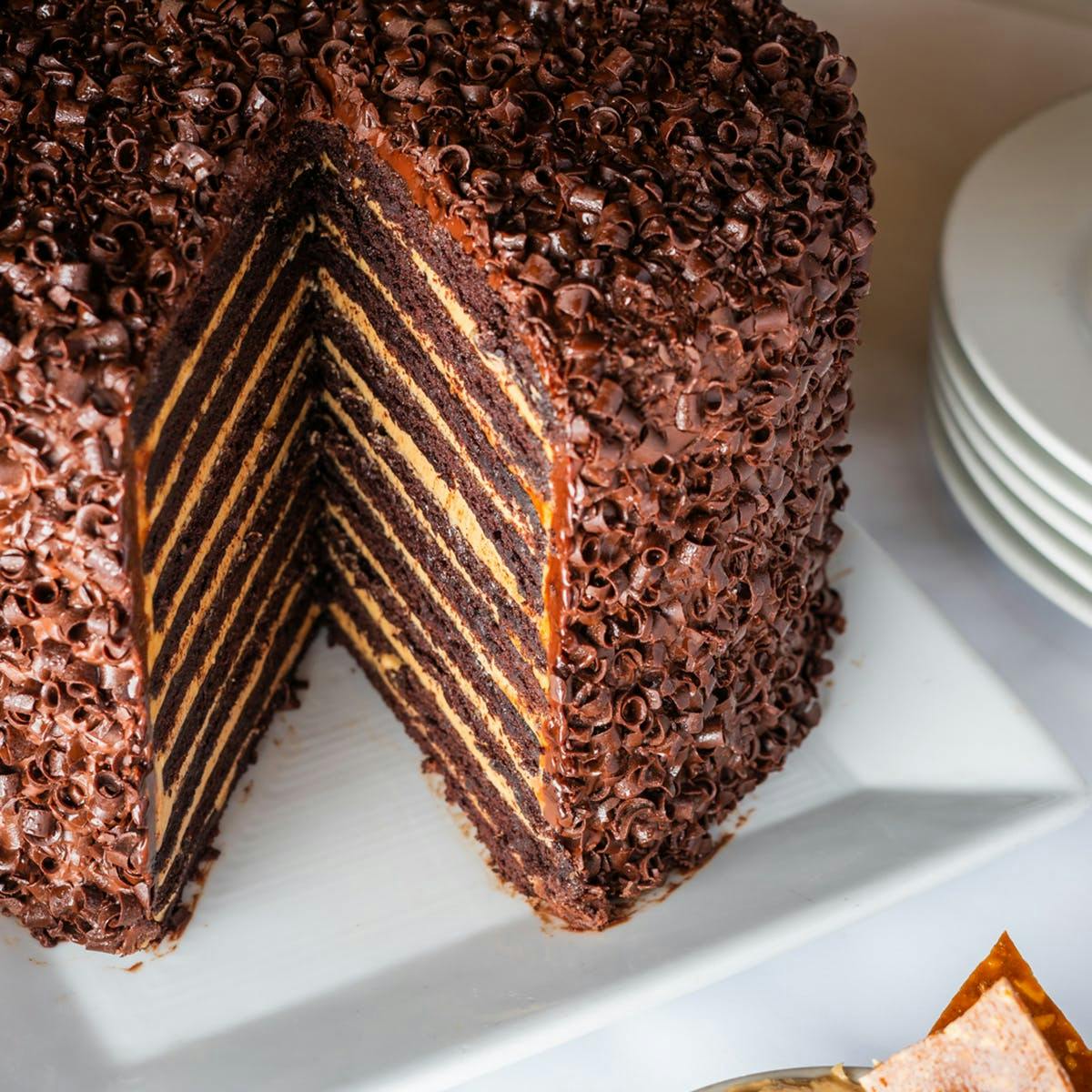 20 Layer Chocolate Peanut Butter Cake by LAVO Goldbelly