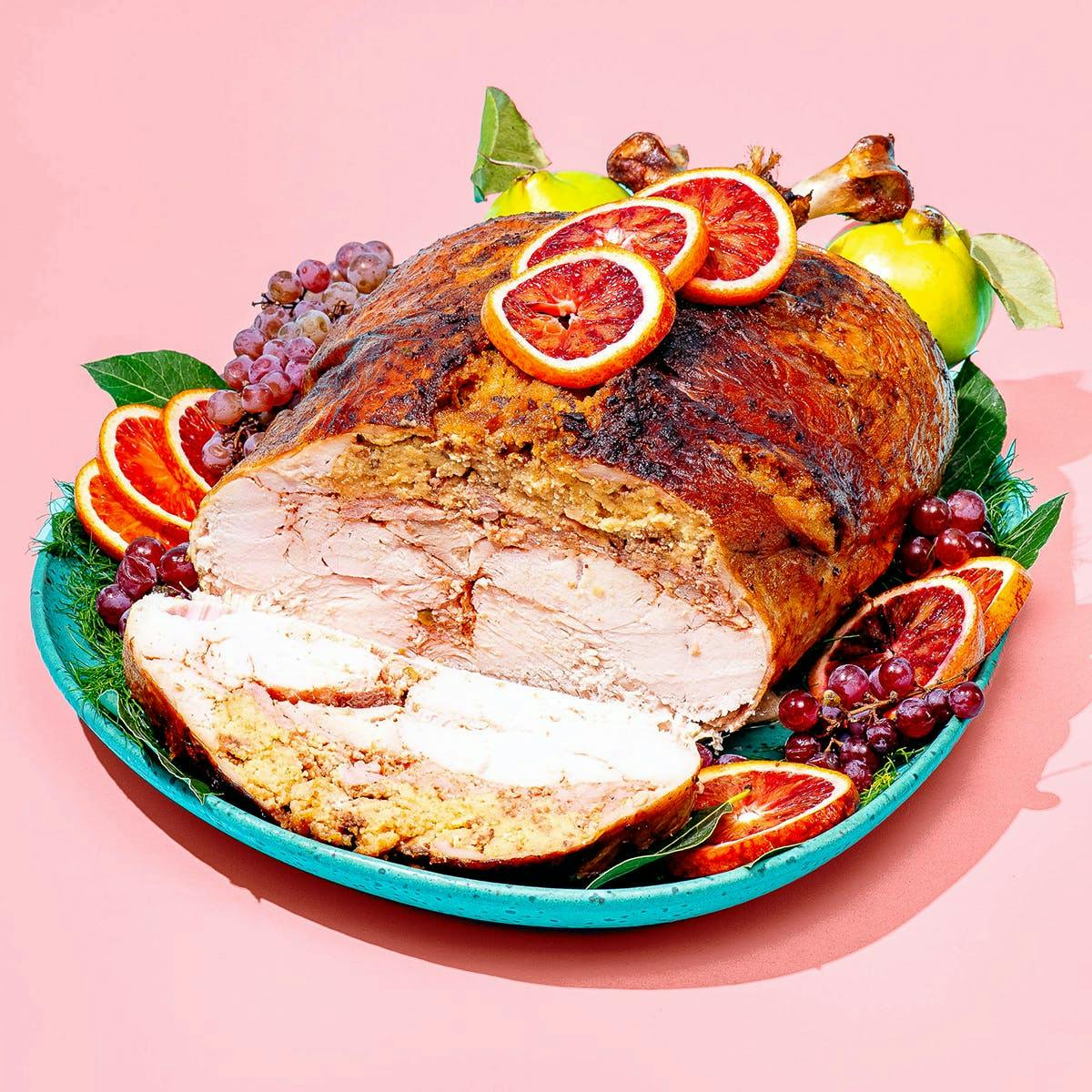 Small Turducken with Cajun Cornbread Stuffing