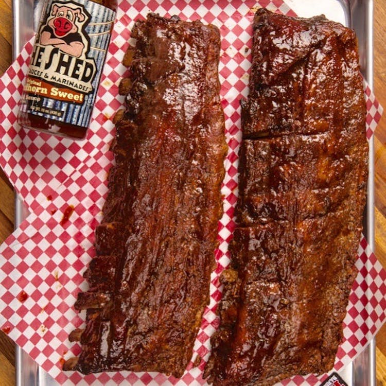 BBQ Baby Back Ribs - 2 Racks by The Shed BBQ & Blues Joint | Goldbelly