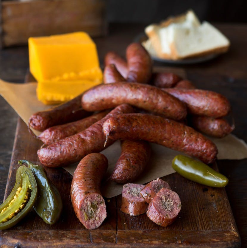 Jalapeño Beef Sausage - Texas Dozen by Louie Mueller Barbecue