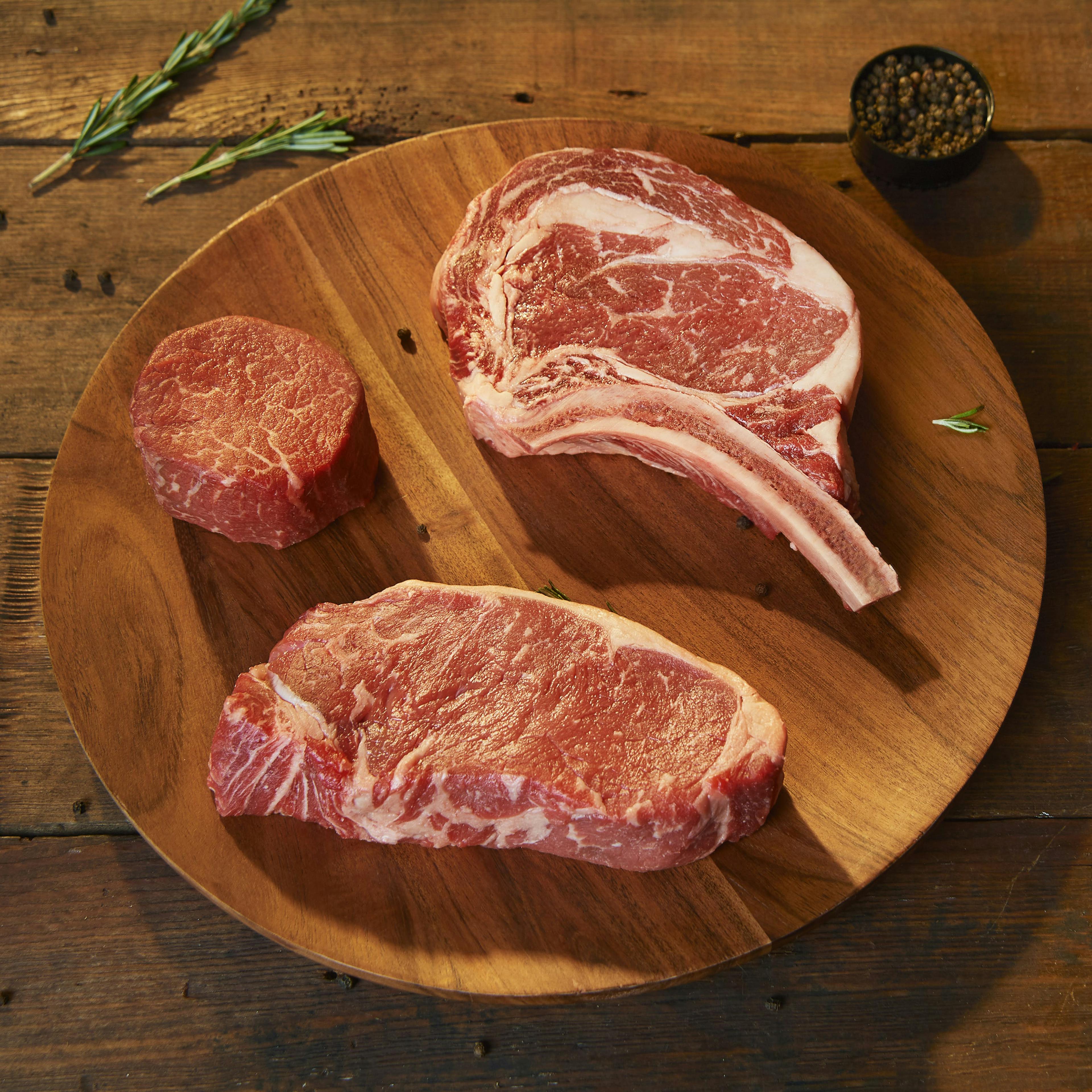 Wet-Aged Upper Choice Steak Sampler - 6 Pack by Meats by Linz