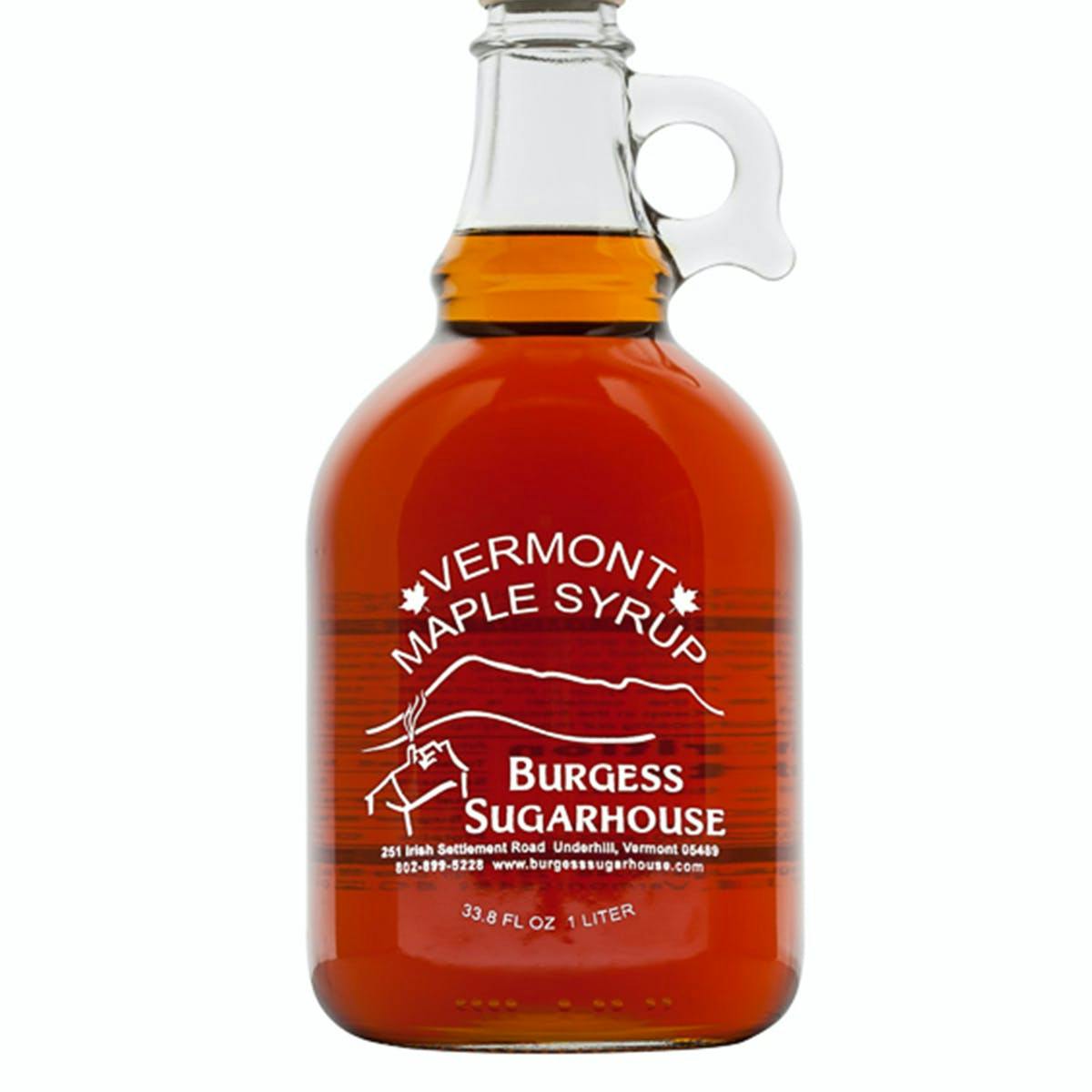 Grade A Maple Syrup: Amber Color with Rich Taste by Burgess Sugarhouse