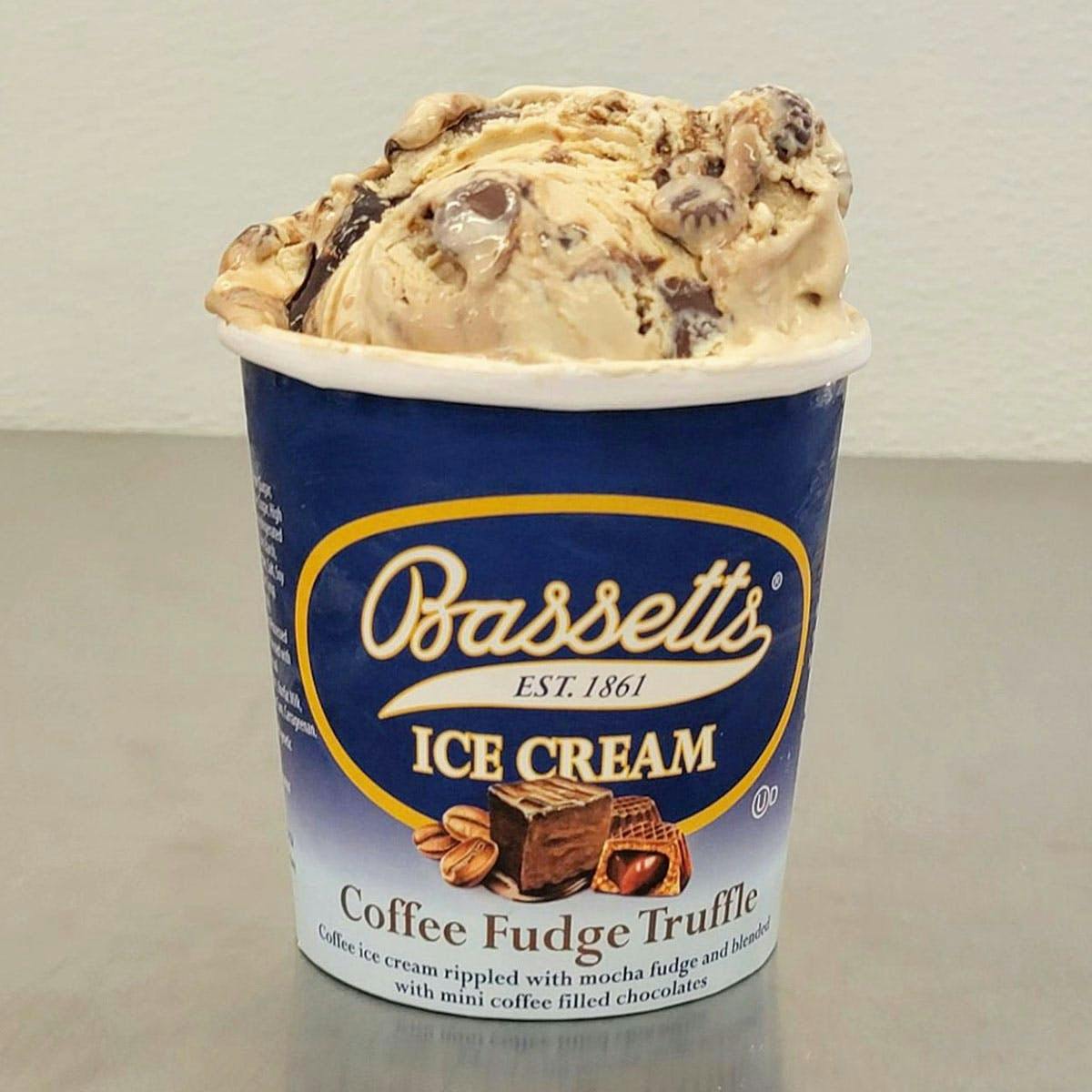Coffee Fudge Truffle Ice Cream - 6 Pints by Bassetts Ice Cream