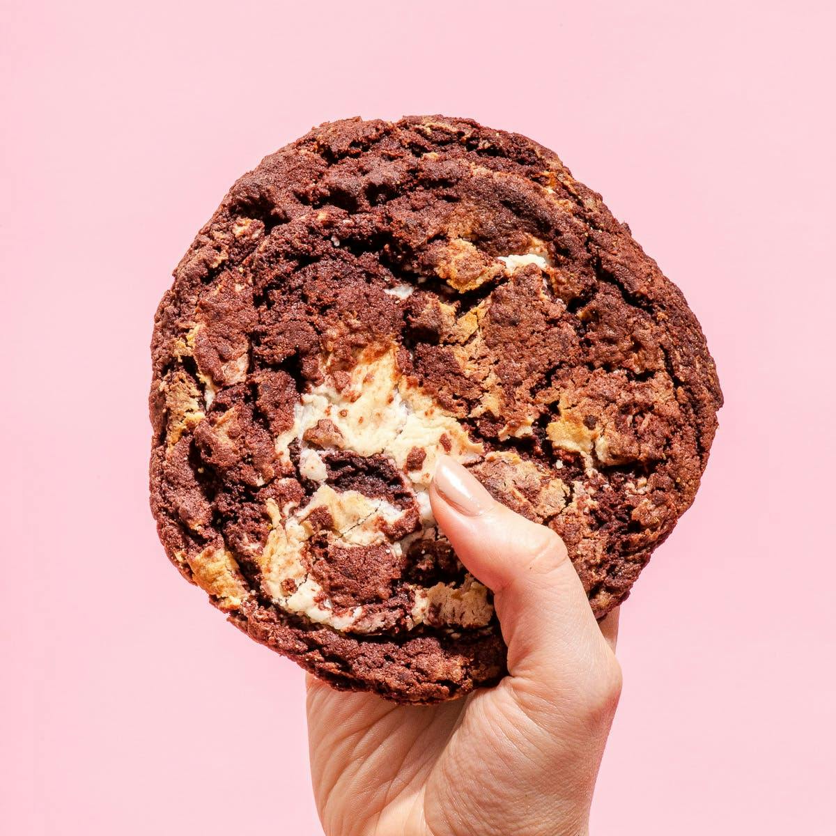 Red Velvet with Cream Cheese Swirl GIANT Cookies - 6 Pack by Cindy Lou's Cookies