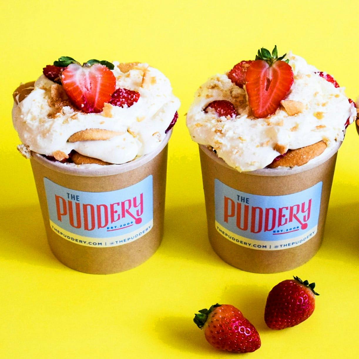 Strawberry Banana Pudding - 4 Pack by The Puddery