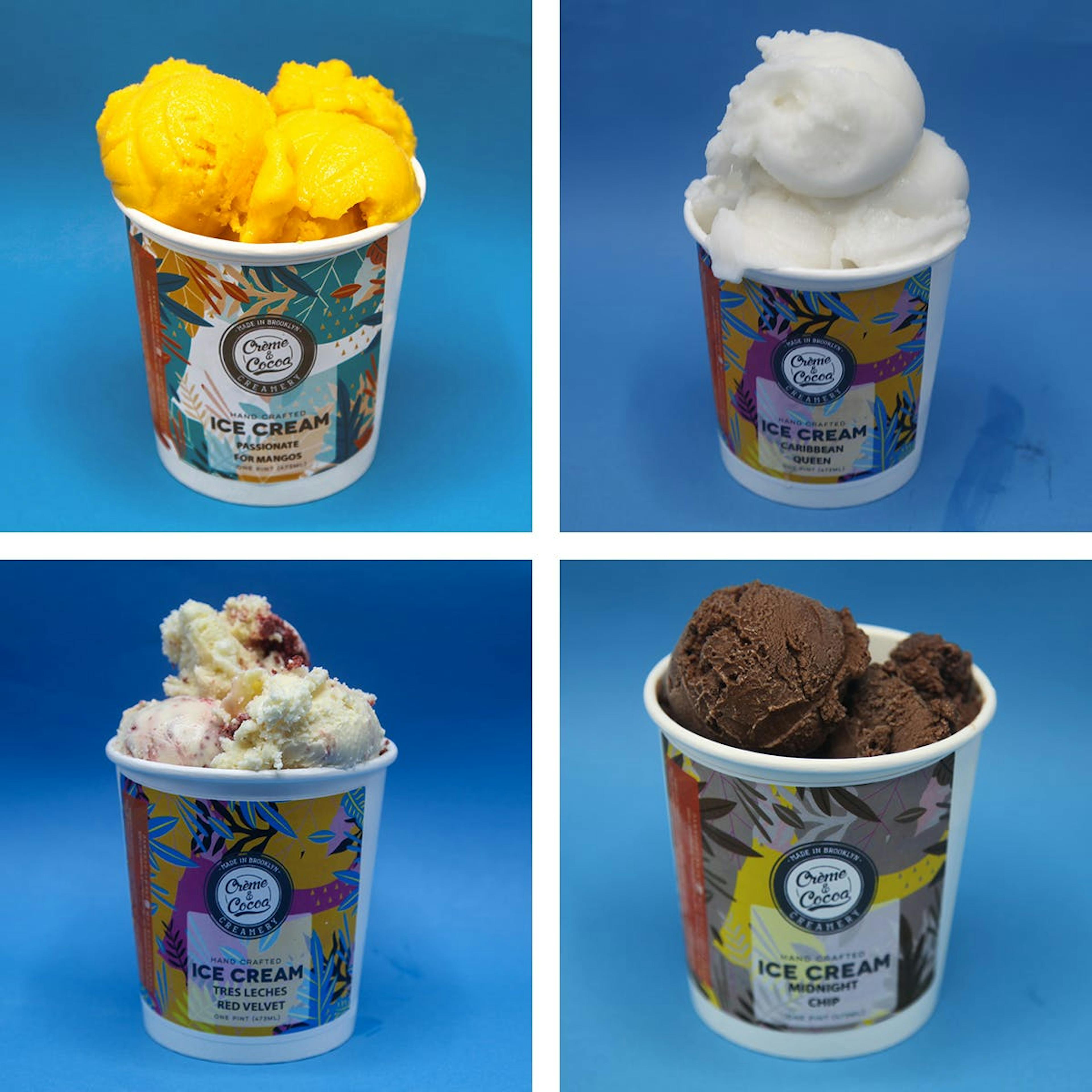 Ice Cream - Choose Your Own 4 Pints by Creme and Cocoa Creamery