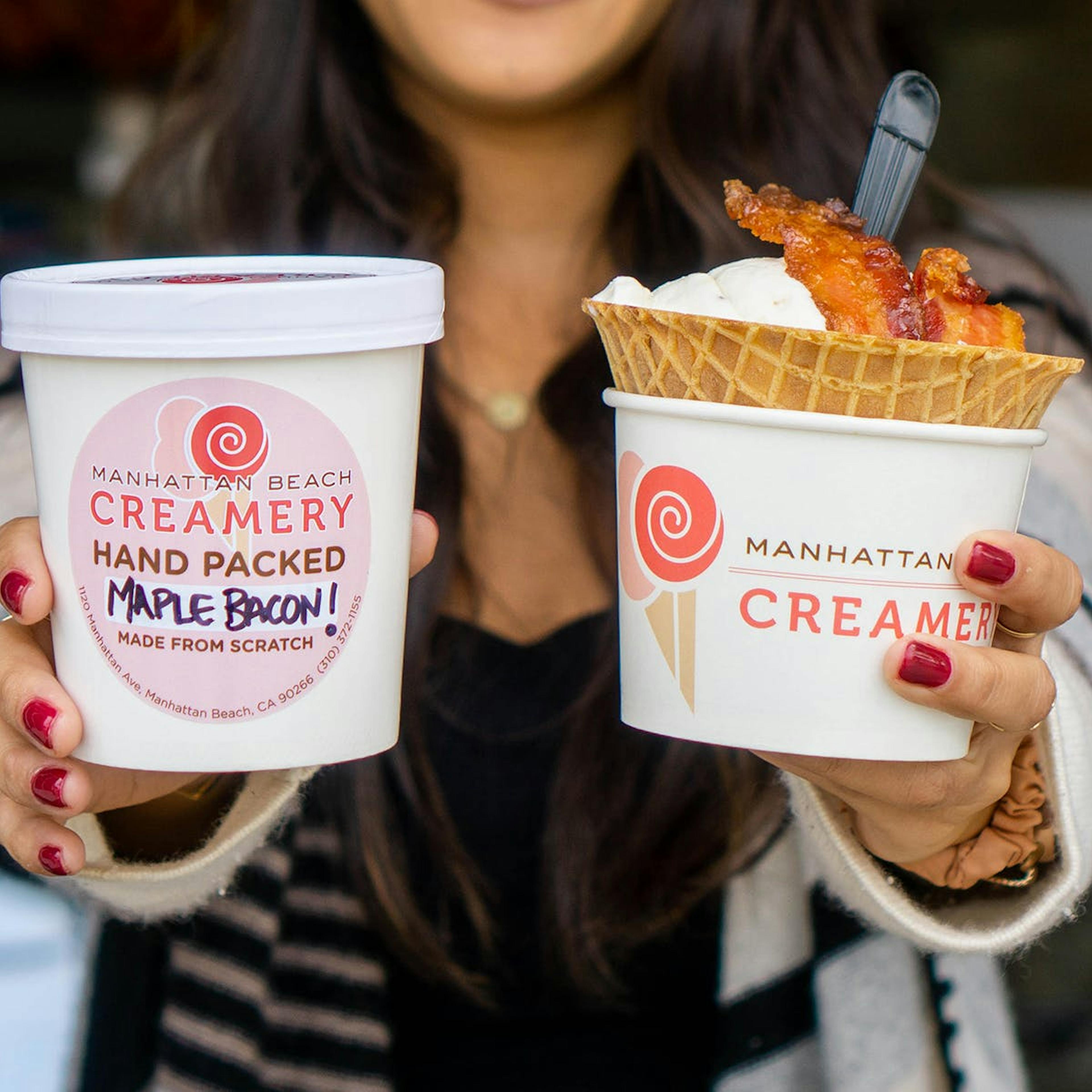 Maple Bacon Ice Cream - 5 Pints by Manhattan Beach Creamery