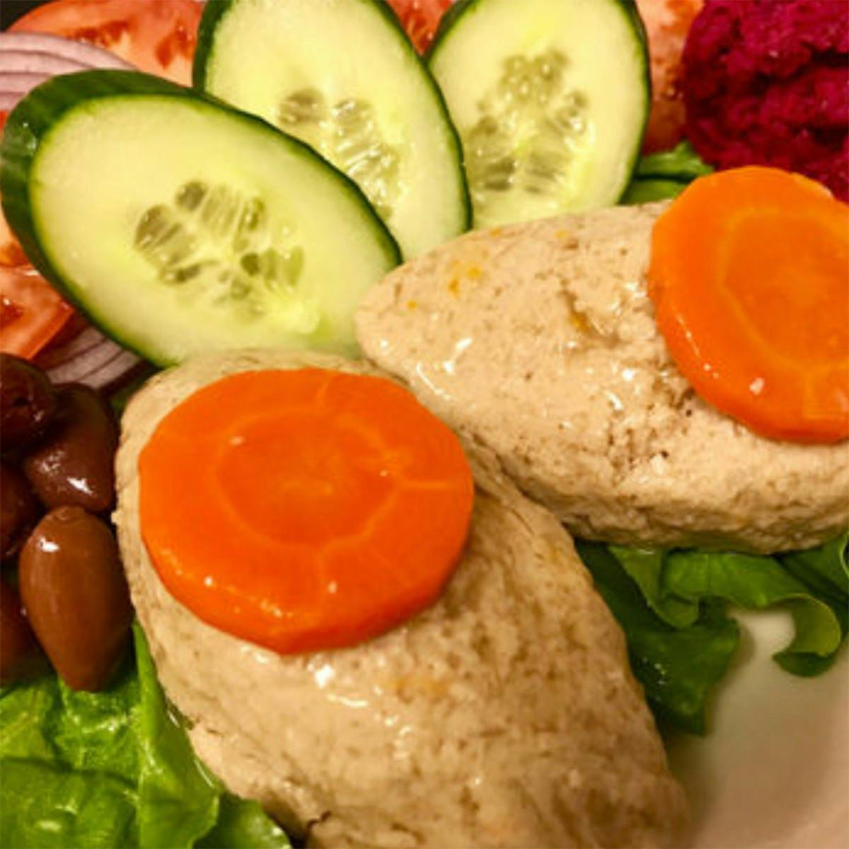 Gefilte Fish with Horseradish by Kenny & Ziggy's Delicatessen