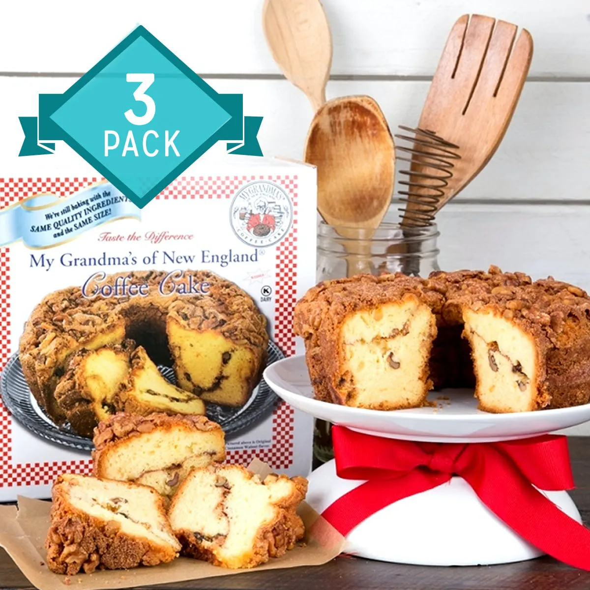 My Grandma's of New England Coffee Cakes - Grandma's Famous Coffee Cake - 3 Pack