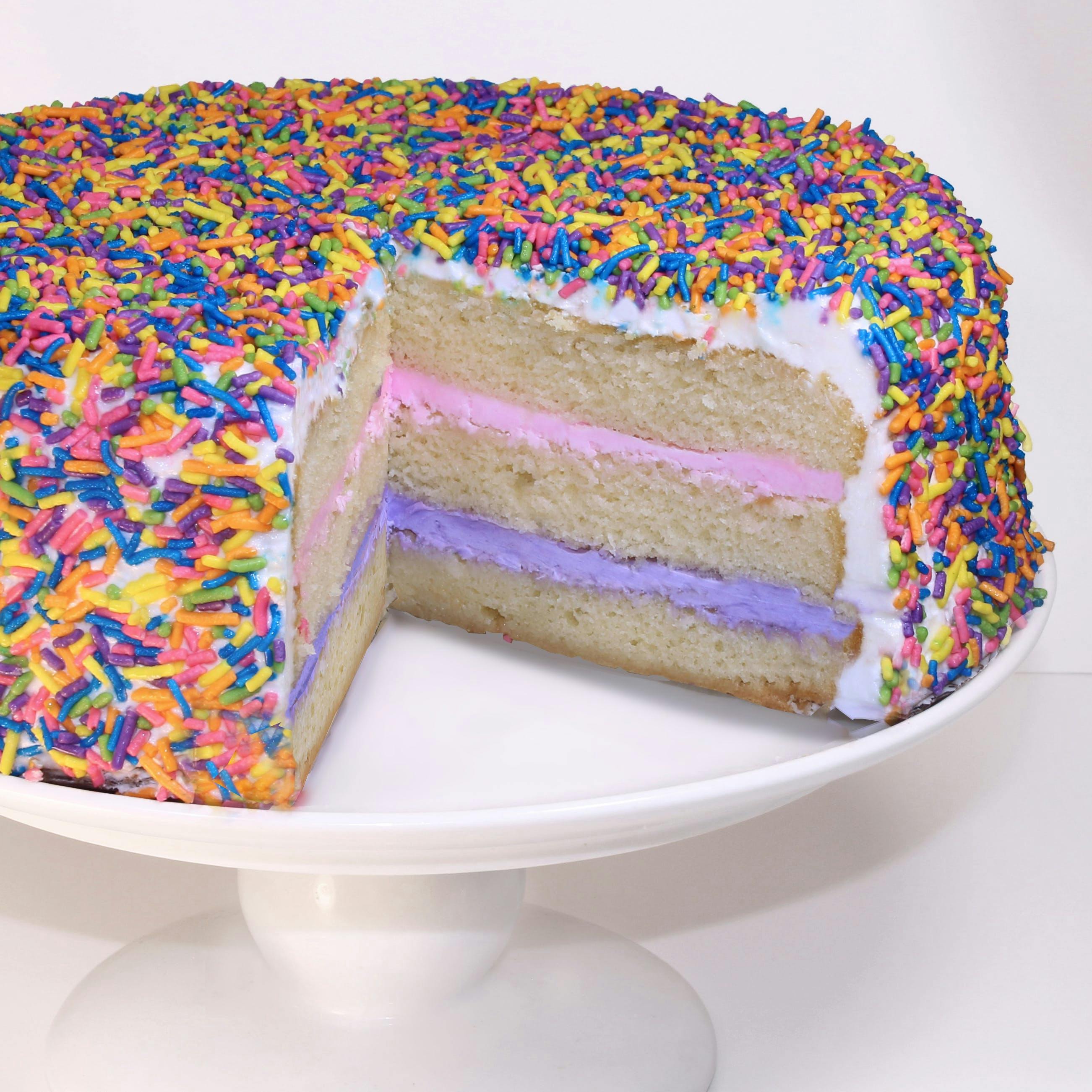 Rainbow Puffy Sprinkle Cake - Whipped Bakeshop Philadelphia