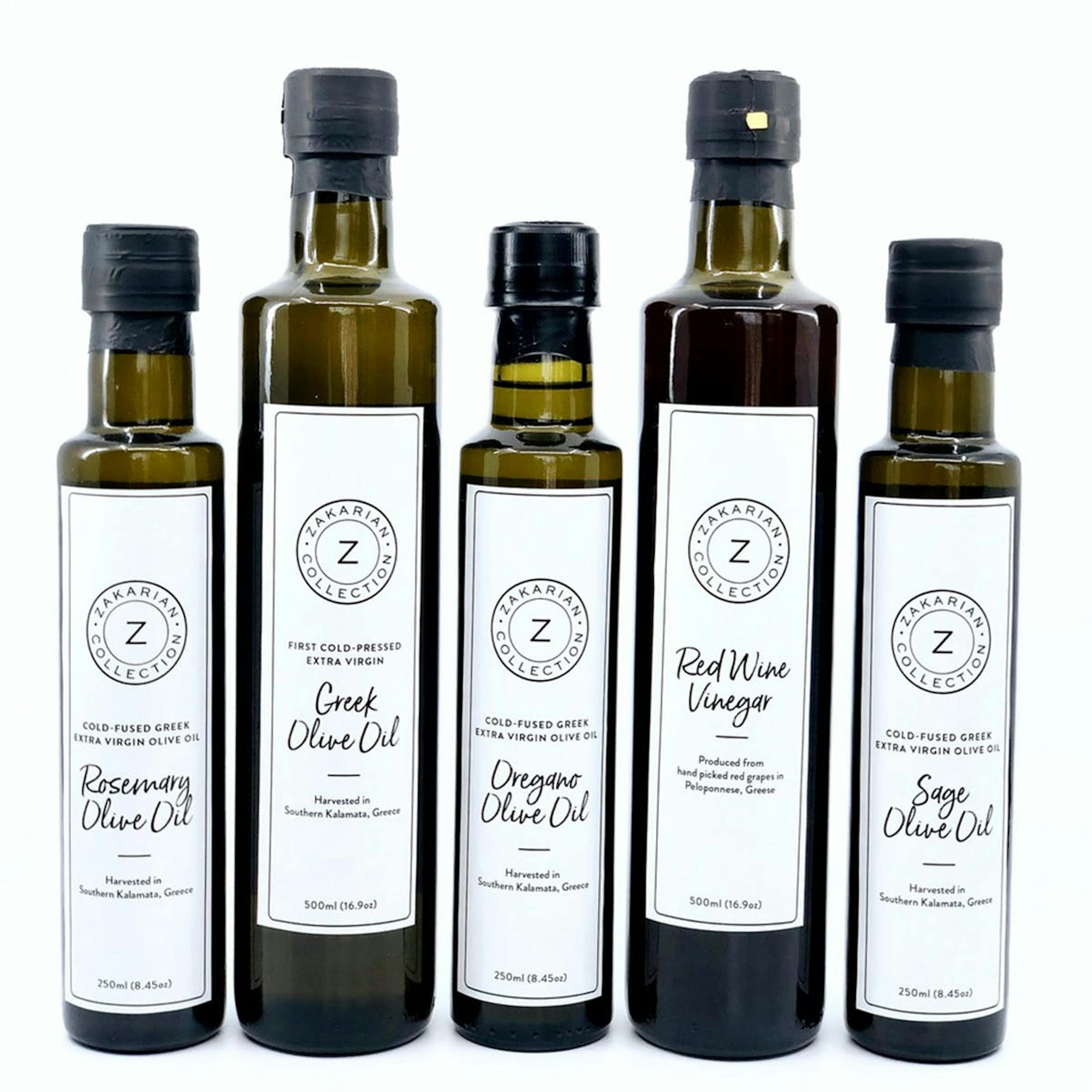 Zakarian Deluxe Olive Oil & Vinegar Set by Chef Geoffrey Zakarian
