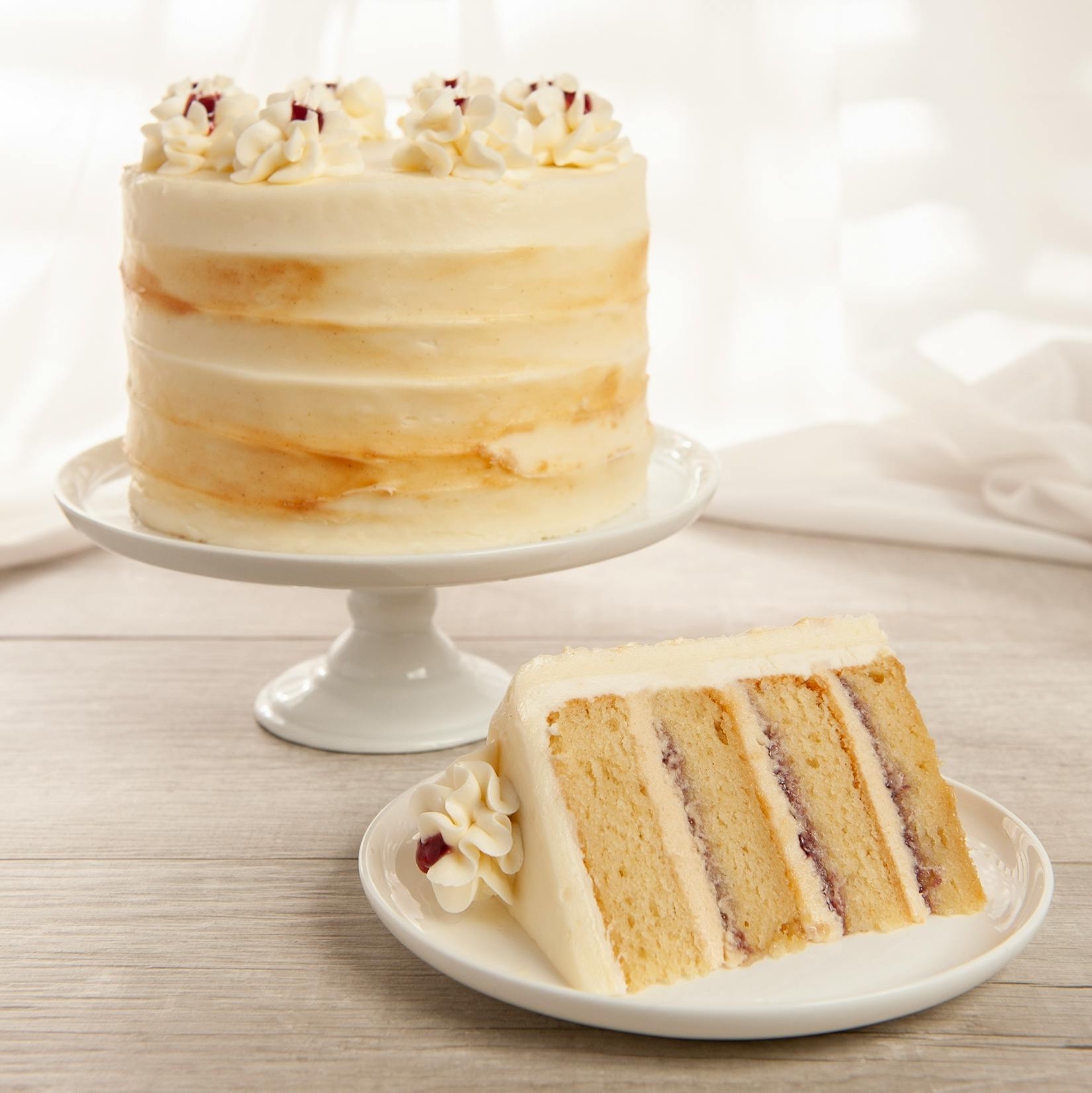 Peanut Butter &amp; Jelly 4Layer Cake by We Take the Cake