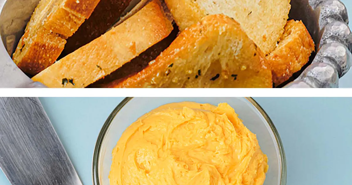 Cheddar Cheese Spread + Garlic Croutons by Johnny Cace's | Goldbelly