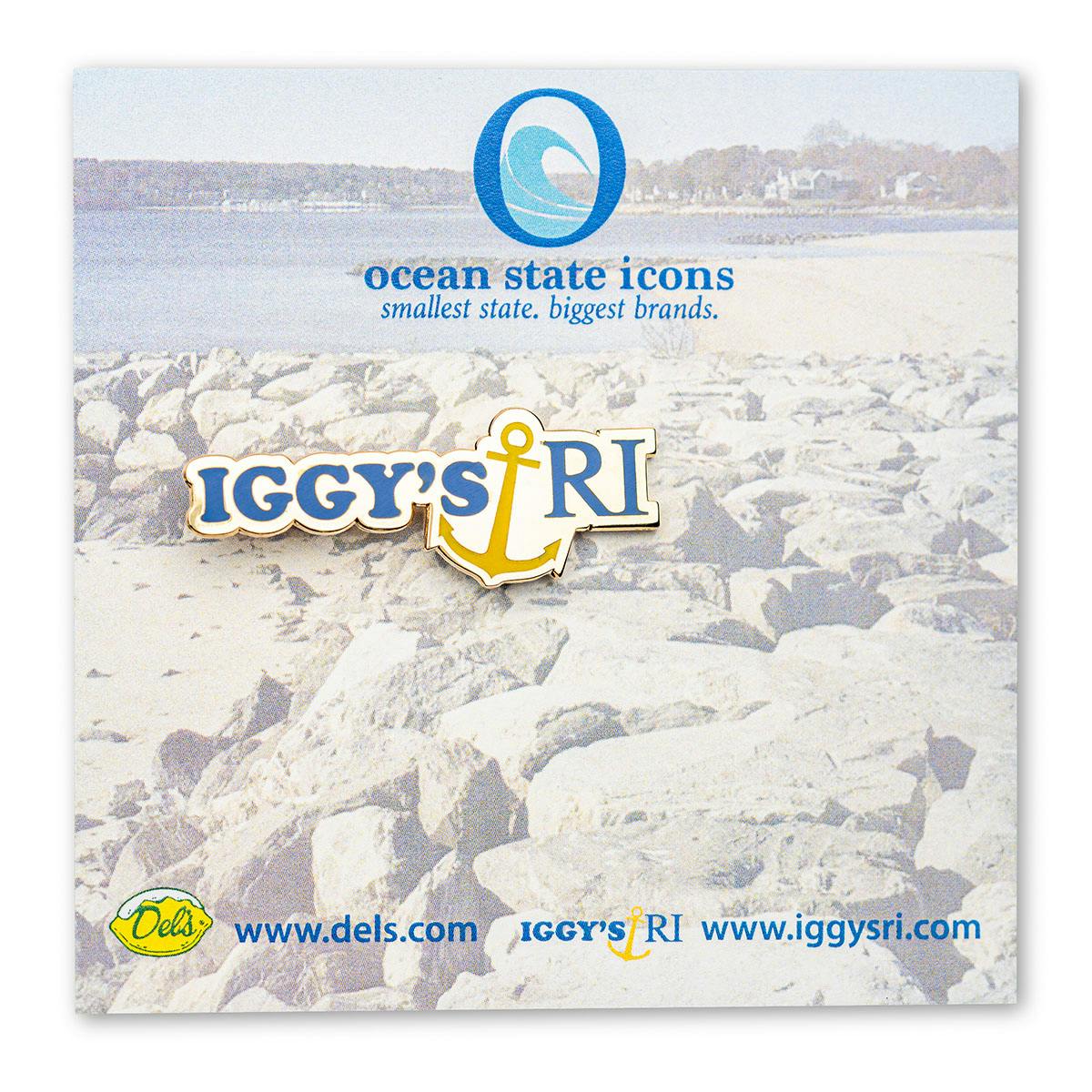 Iggy's Rhode Island Logo Pin by Iggy's