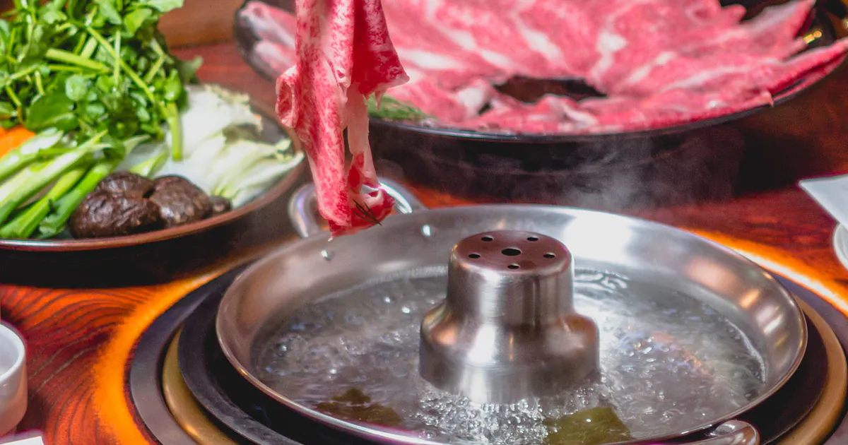 Hot Pot Shabu Pan Met Dubbelzijdige Scheidingswand Roestvrij Kookgerei Keukengereedschap