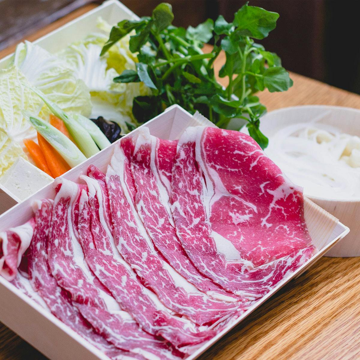 Prime Ribeye Shabu Shabu Hot Pot Kit for 4 by Shabu Tatsu - Alternate image 1