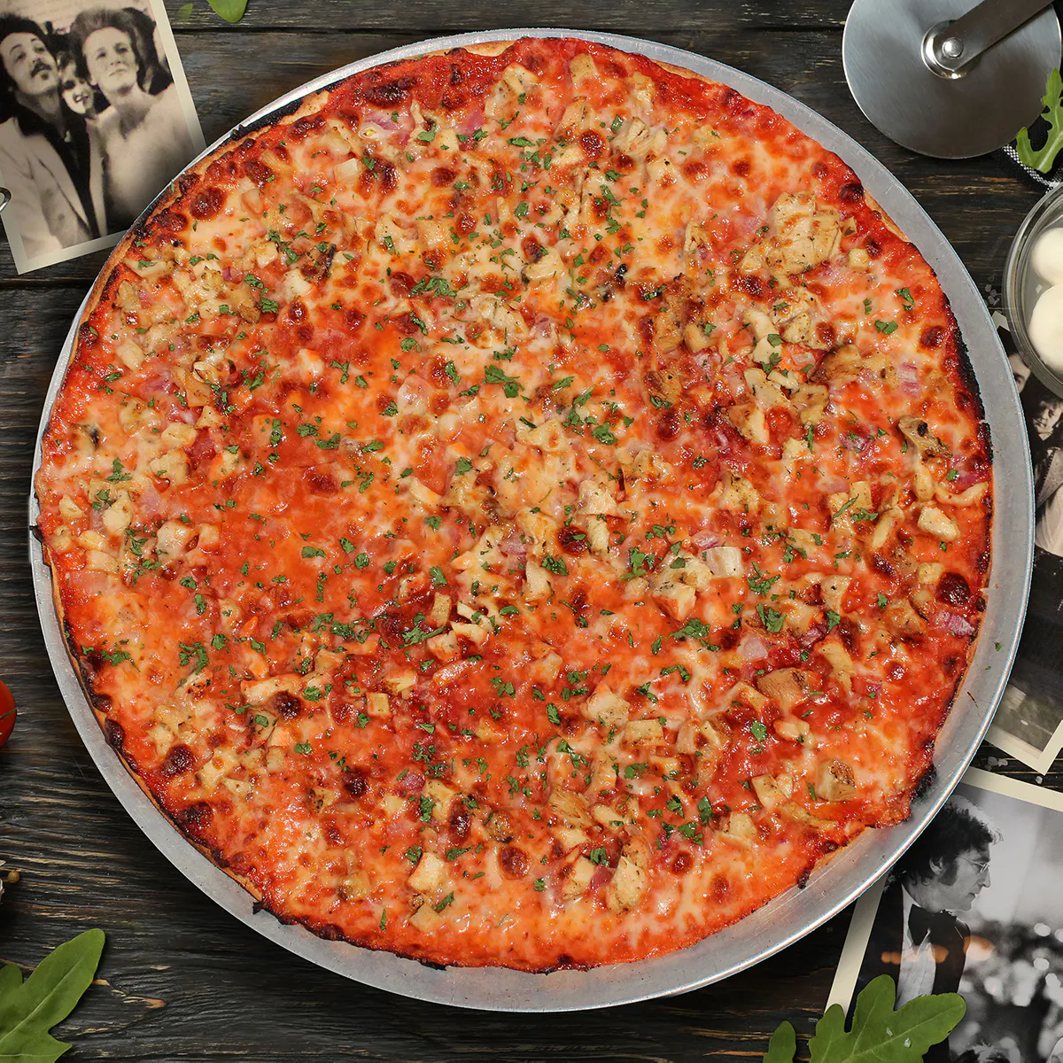 The Columbia Inn - BBQ Chicken Thin Crust Pizza - 4 Pack
