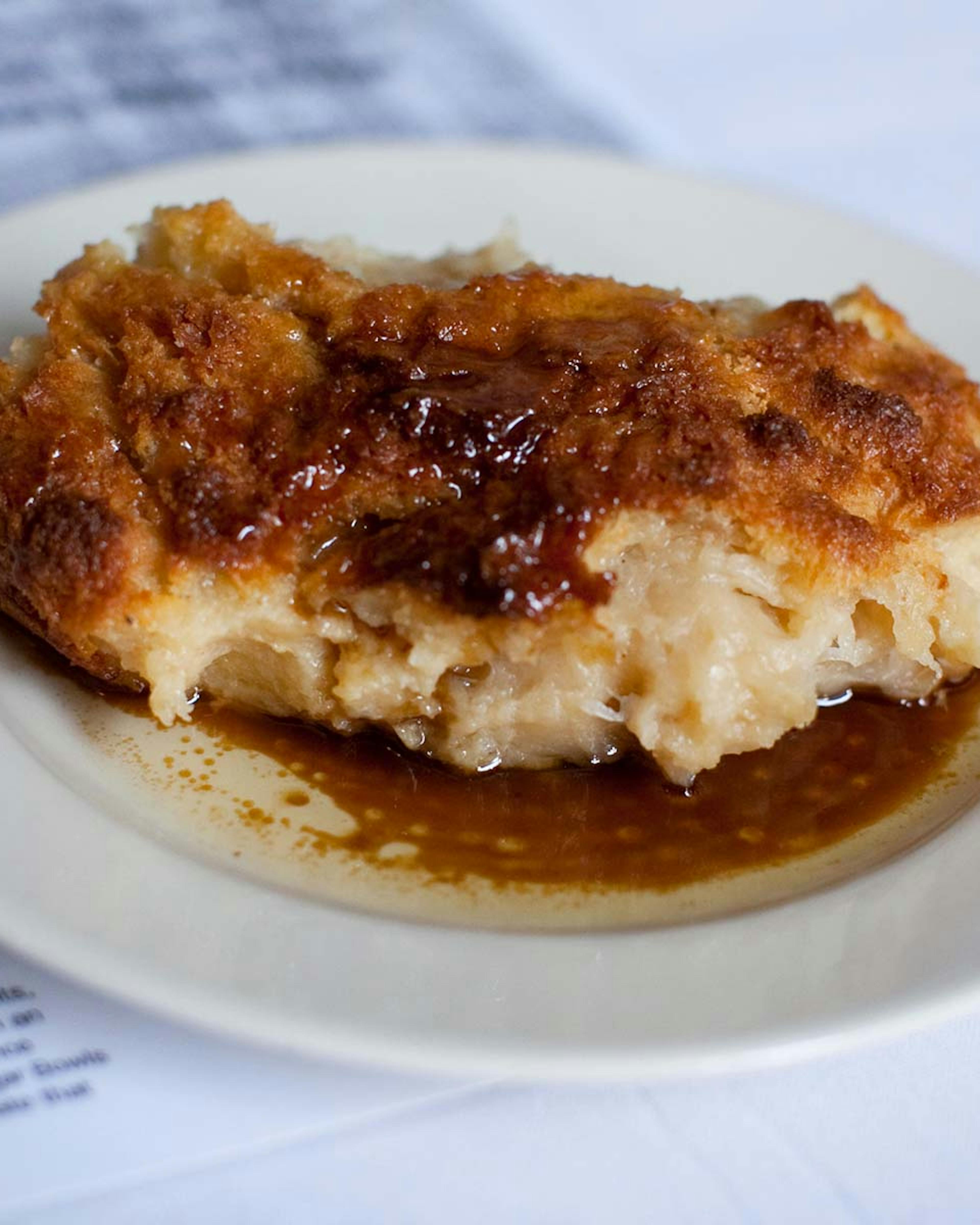 Famous Bread Pudding + Brandy Sauce