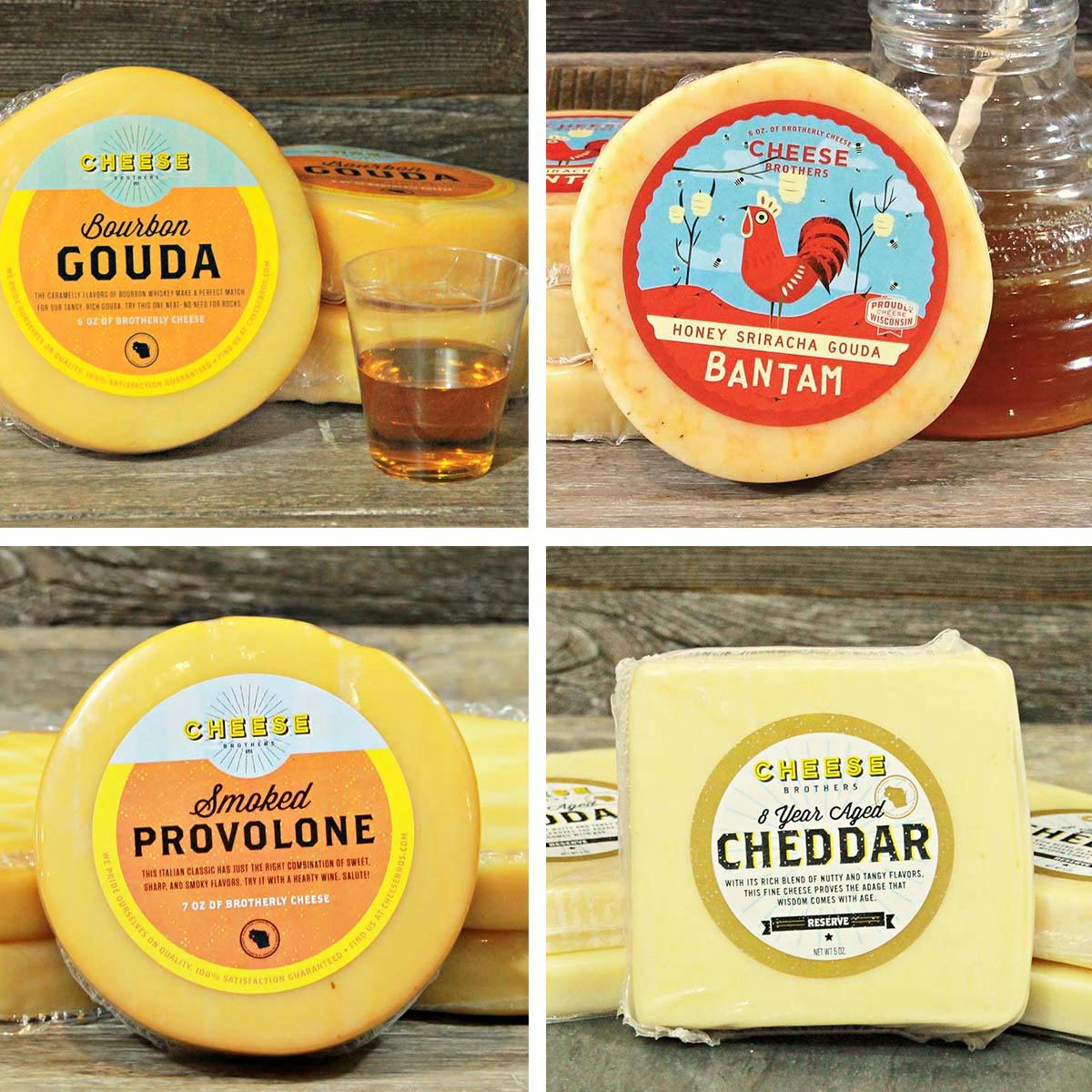 Wisconsin Cheese Sampler (4-Pack)