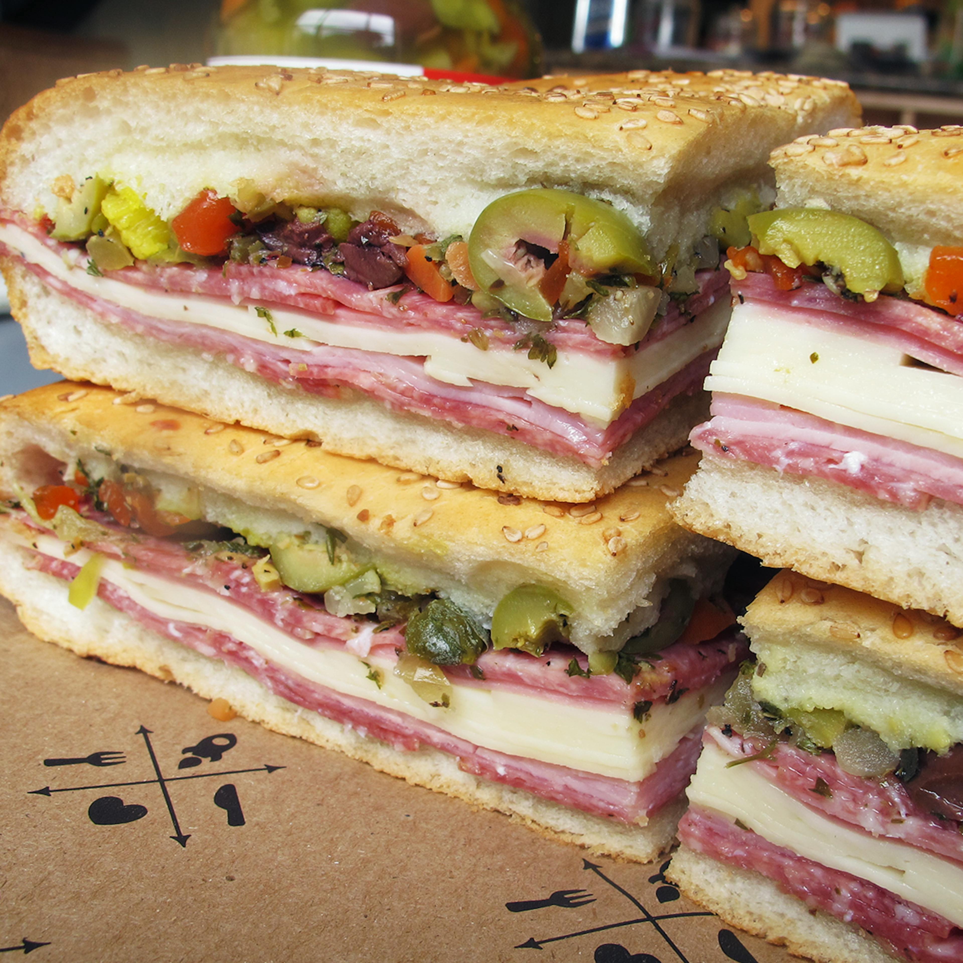 Original Muffuletta Sandwich - 3 pack (Serves 10-12) by Central Grocery Muffulettas - Alternate image 1