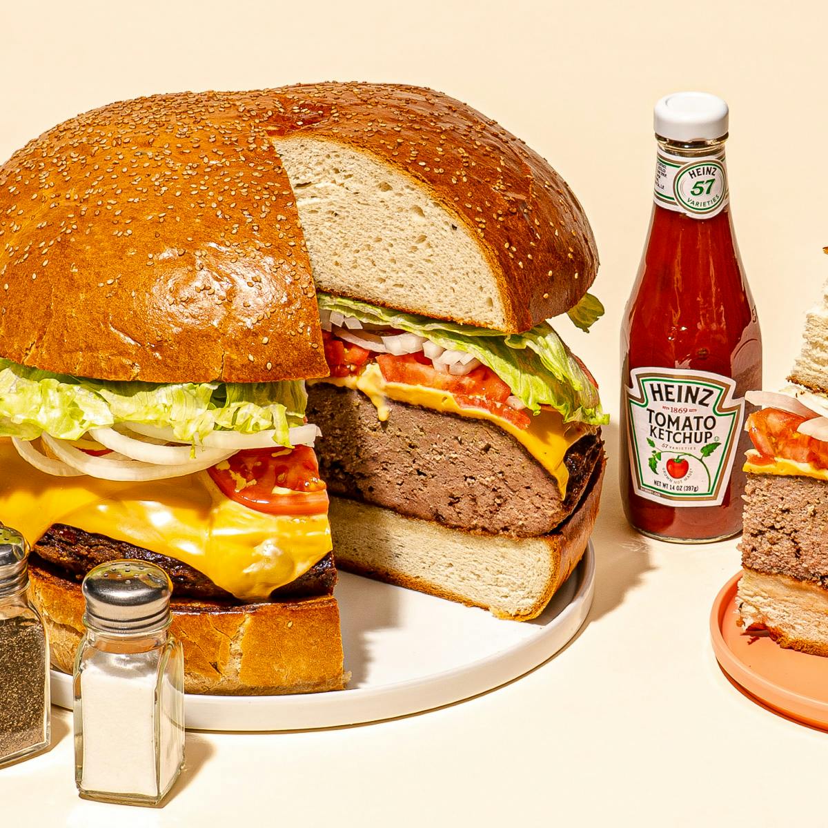 The GIANT Zeus Burger Kit by Clinton Station Diner Goldbelly