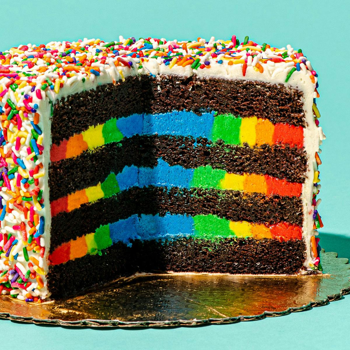 HowToCookThat : Cakes, Dessert & Chocolate | Rainbow Steam Cake Recipe -  HowToCookThat : Cakes, Dessert & Chocolate