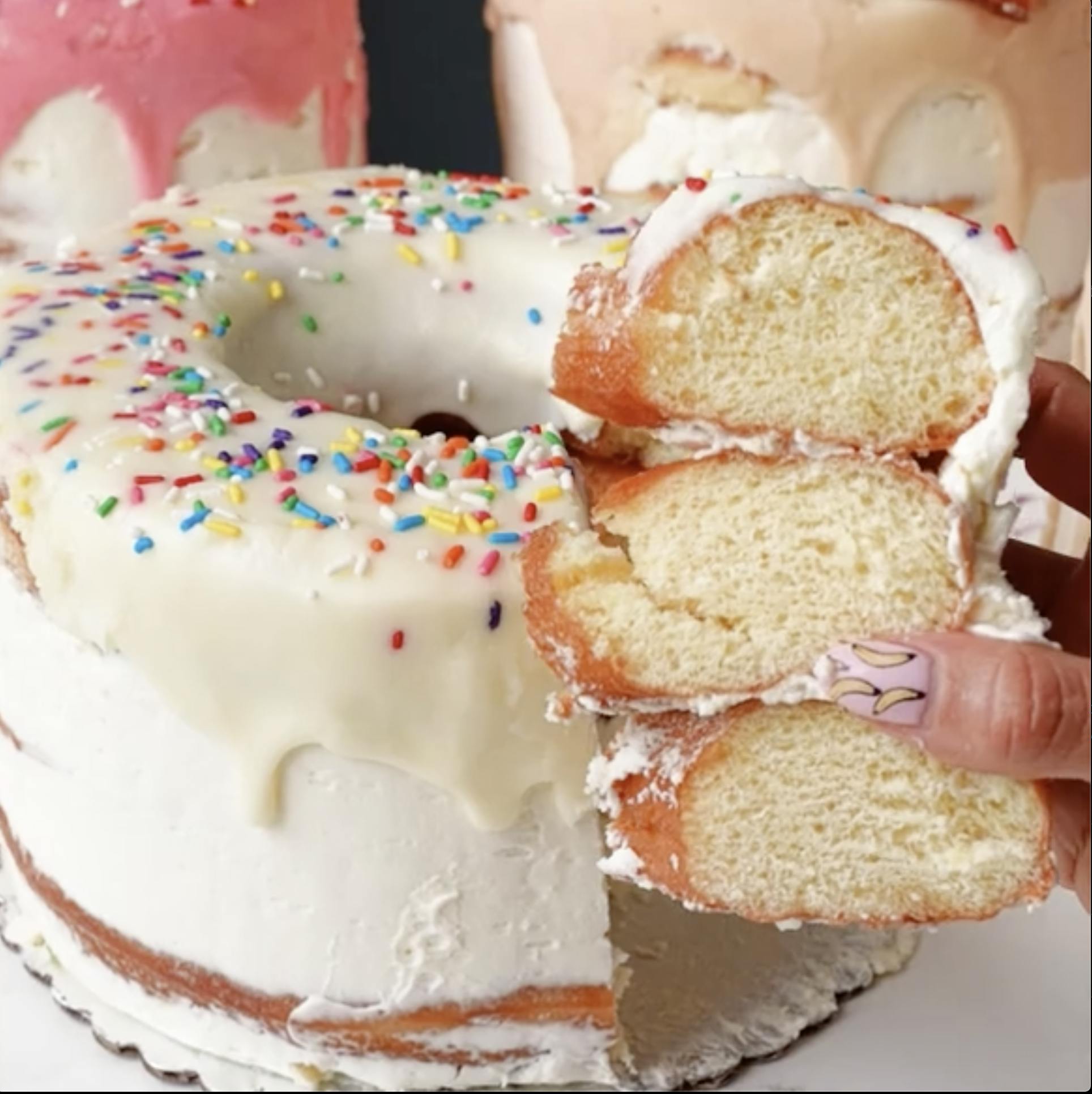 Jacked Up Birthday Cake Donut Cake – The Rolling Pin Bakery Toronto