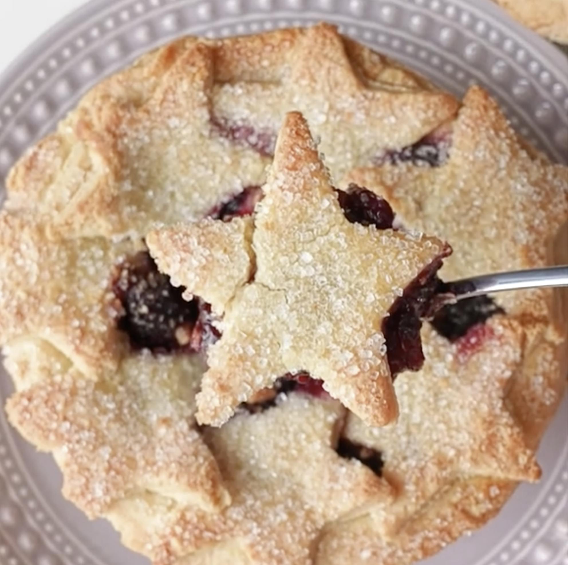Starry Triple Berry Mini Pies 2 Pack by Elle's Belles Bakery Goldbelly