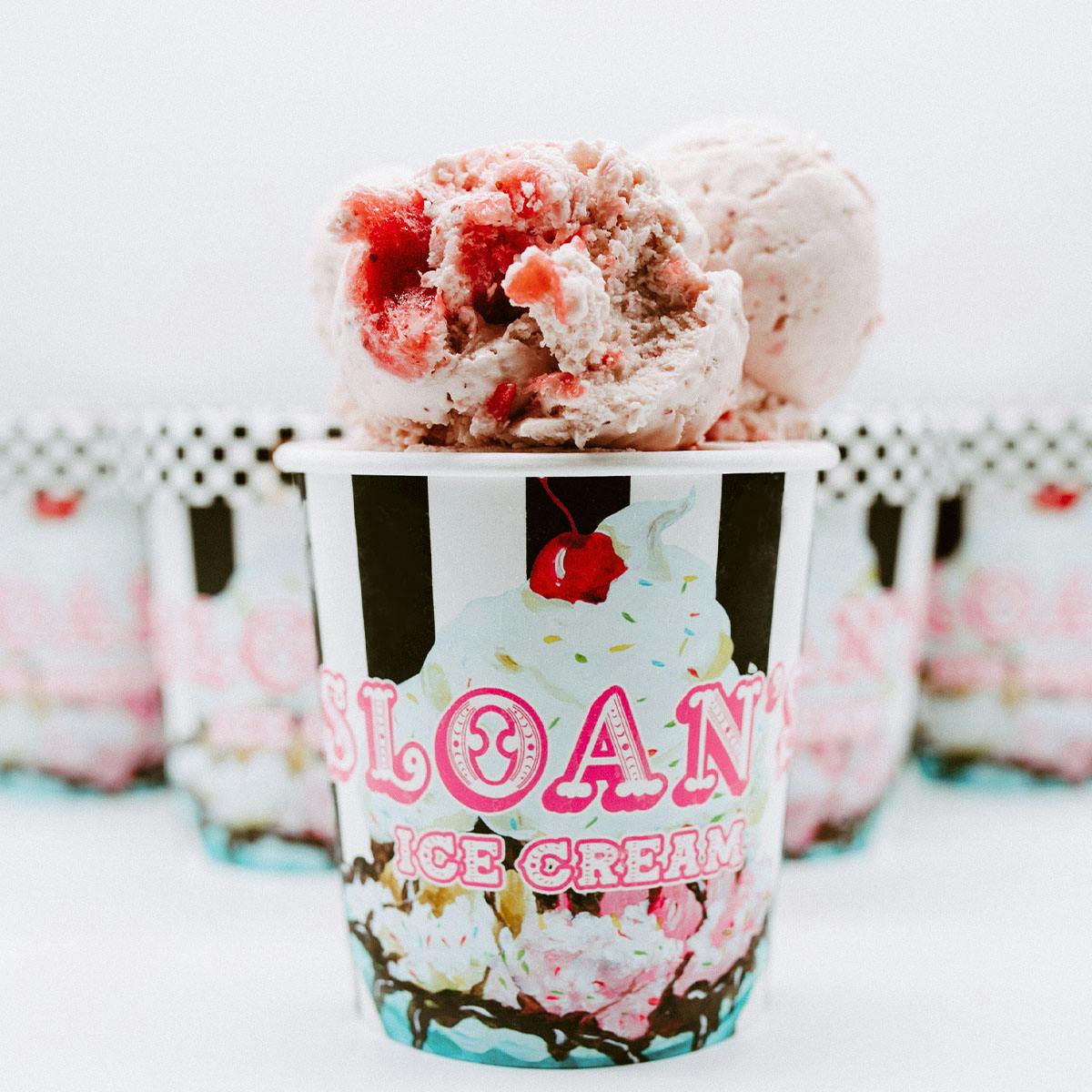 Strawberry Cheesecake Ice Cream - 5 Pints by Sloan's Ice Cream