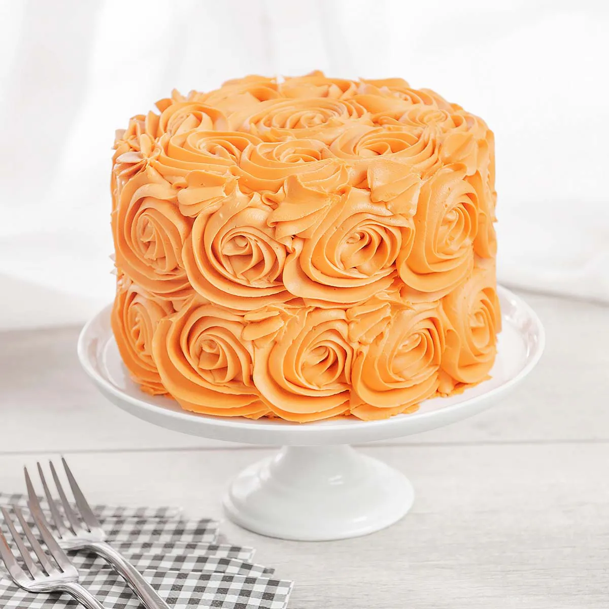 Orange Rose Chocolate Layer Cake