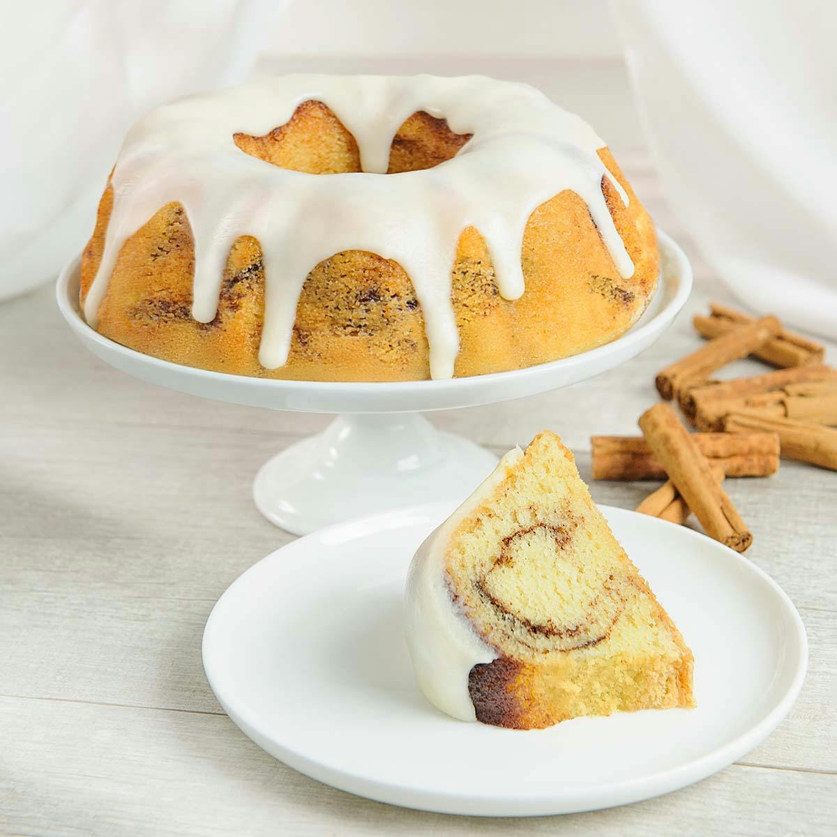 Cinnamon Roll Style Bundt Cake Recipe - Nothing Bundt Cake Style!